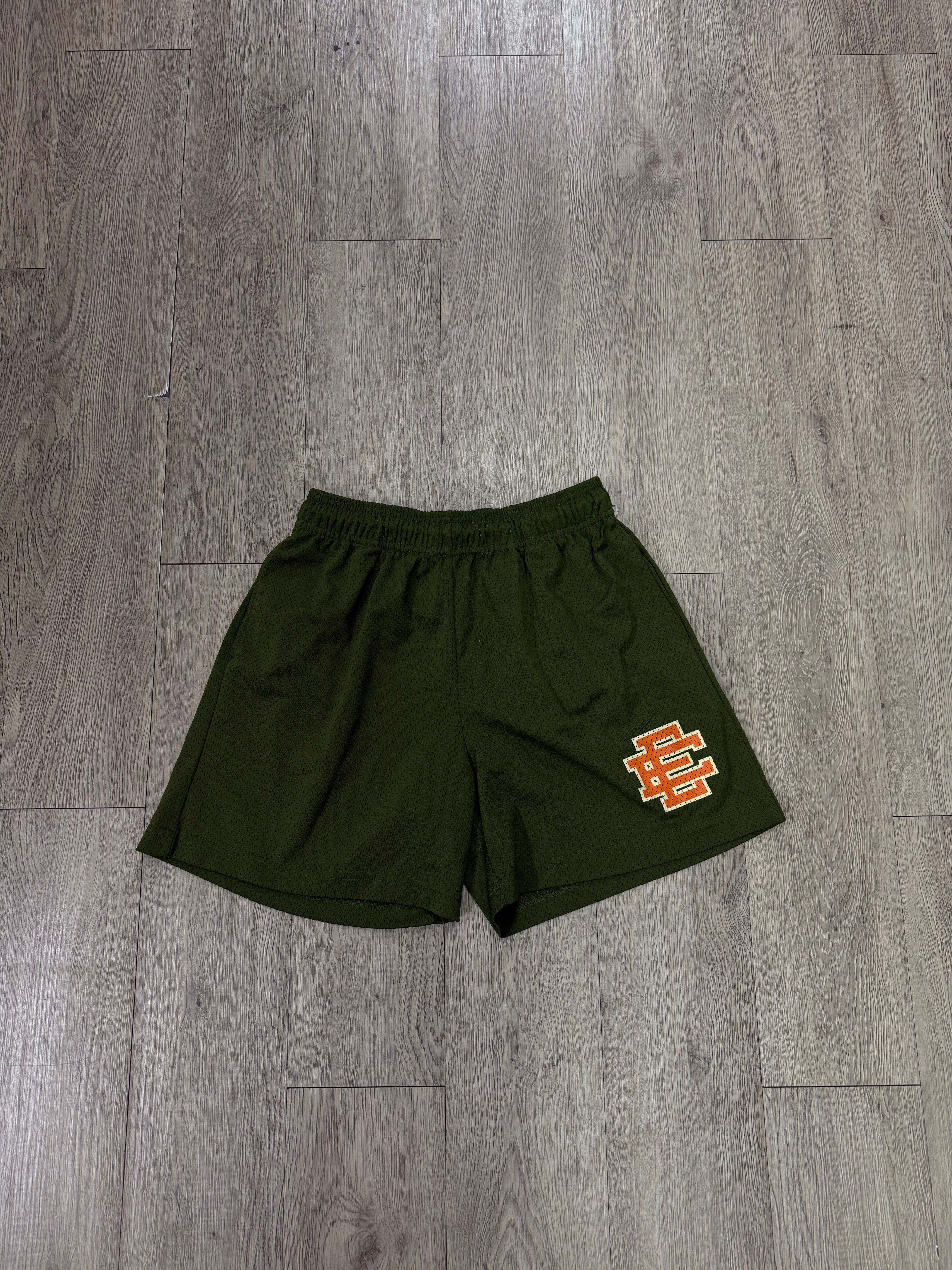 Eric Emanuel Olive Orange Basics Shorts