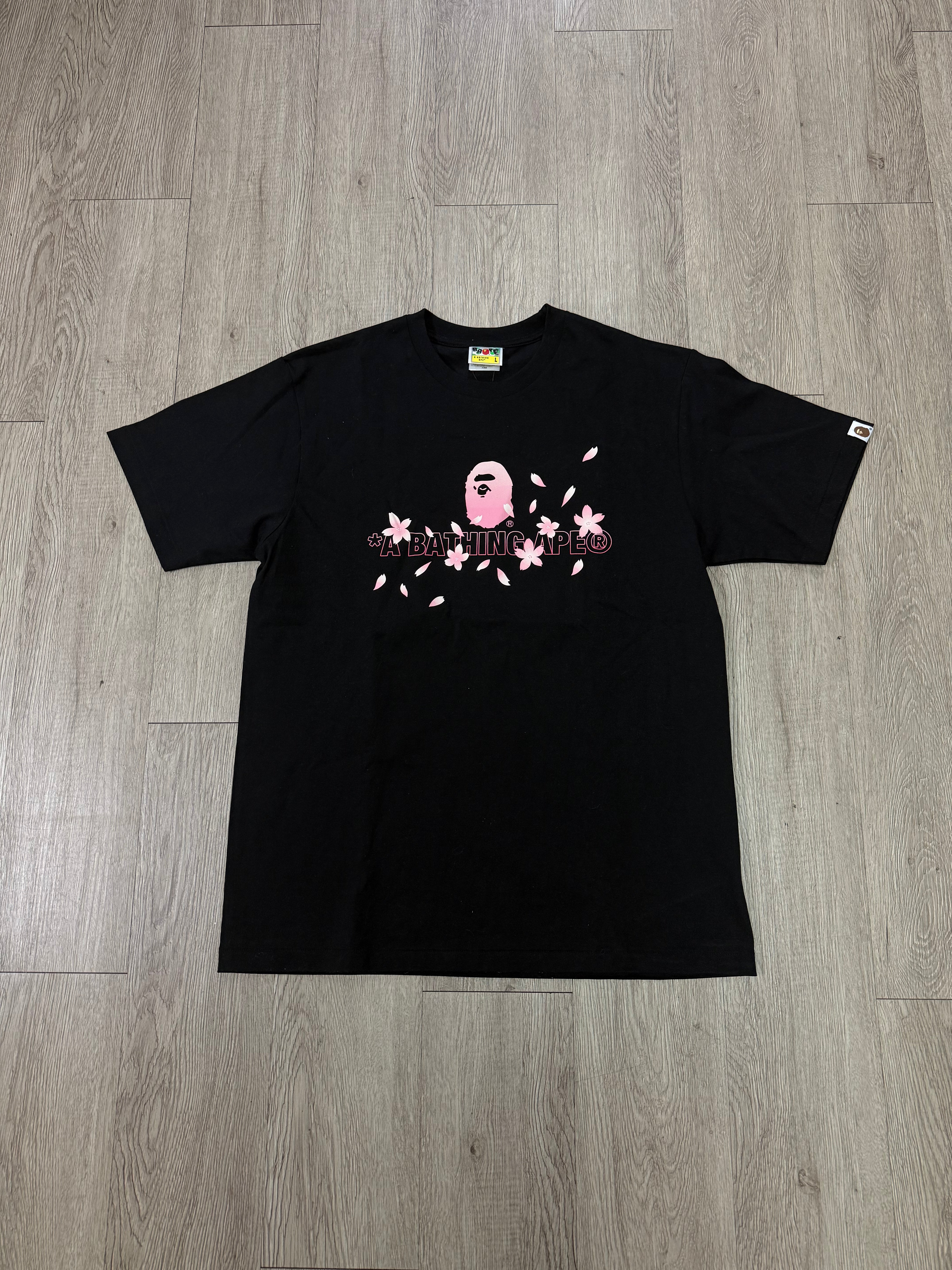 BAPE Black Pink Sakura Tee