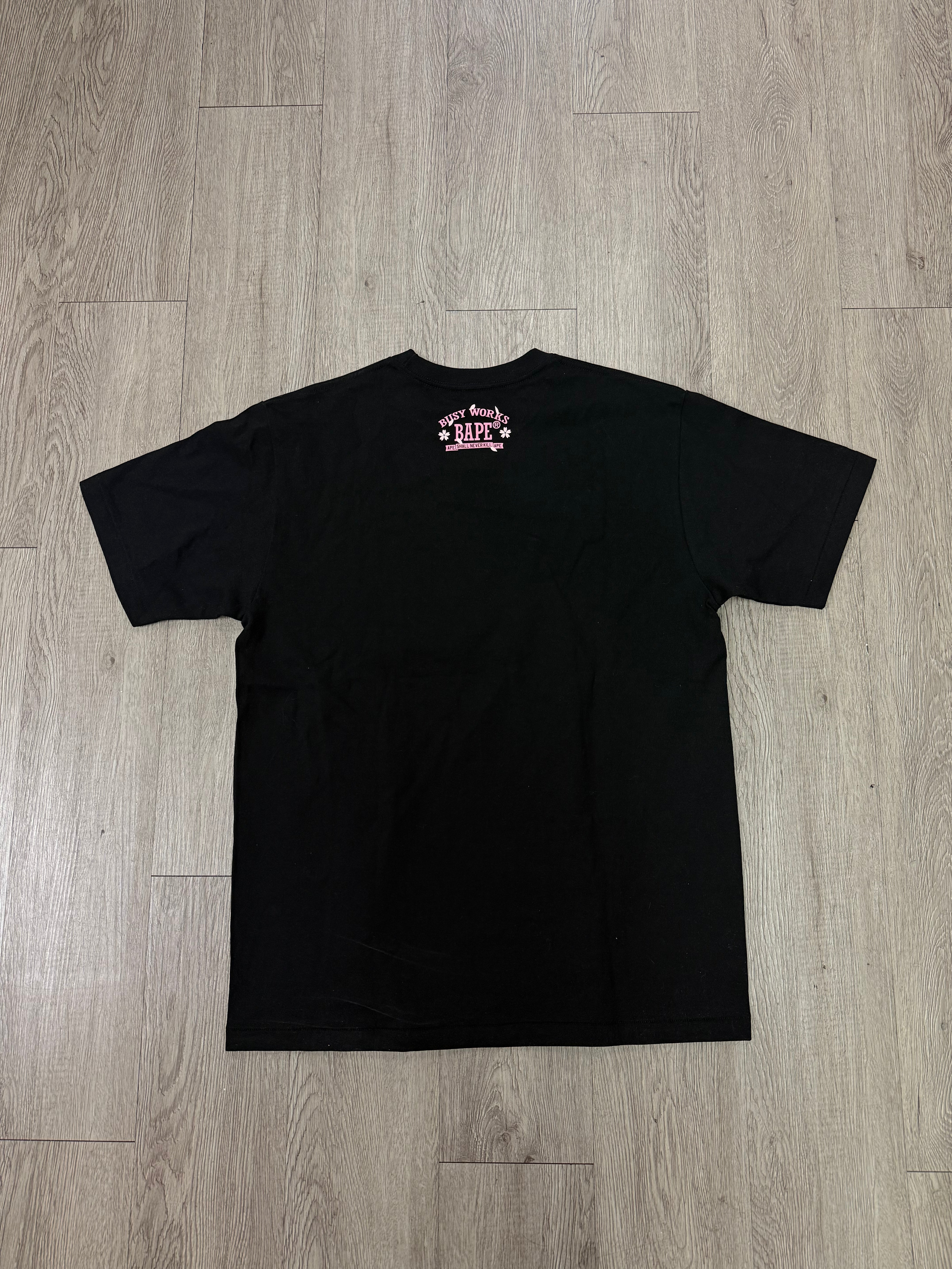 BAPE Black Pink Sakura Tee