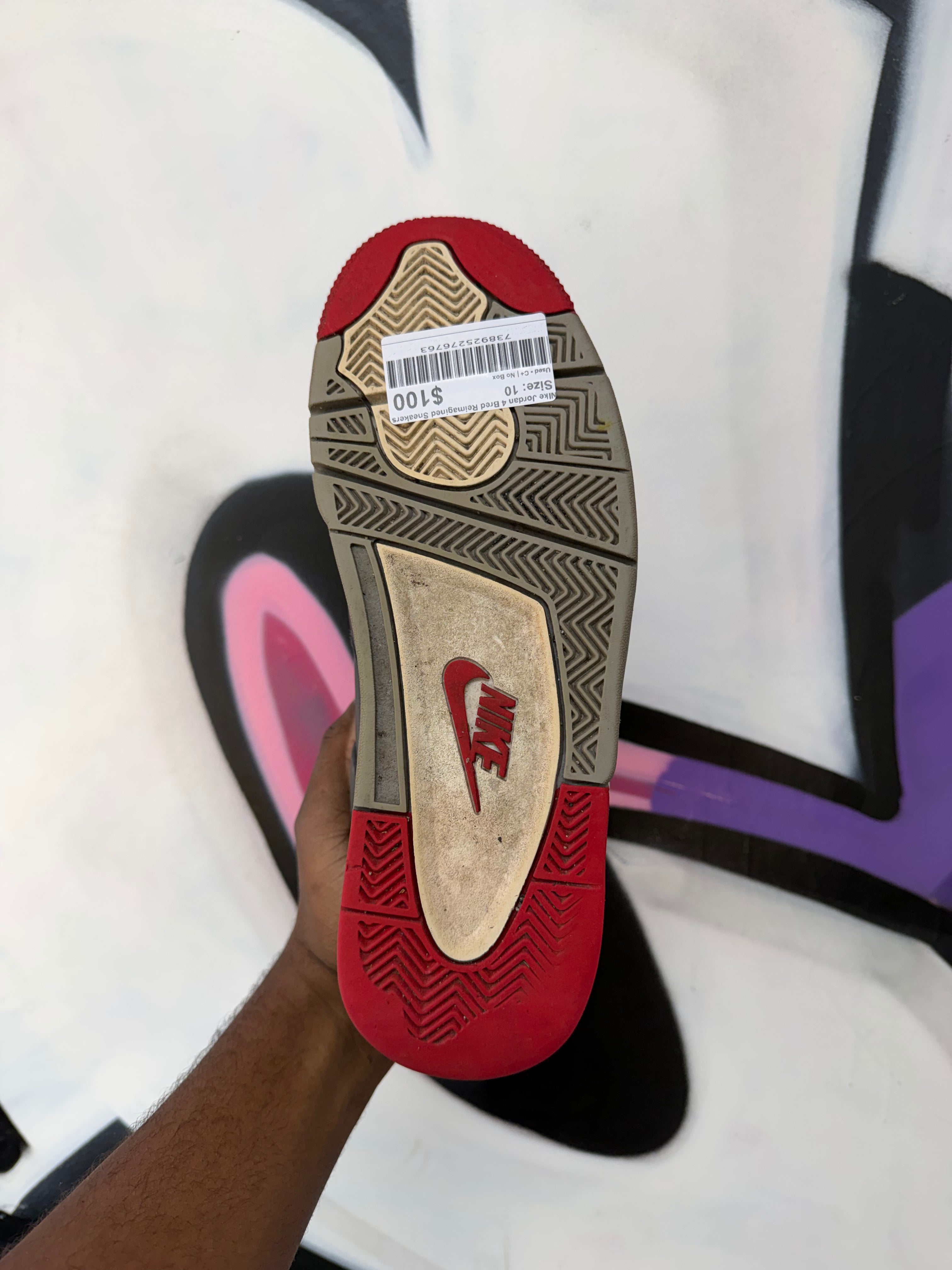 NIke Jordan 4 Bred Reimagined Sneakers