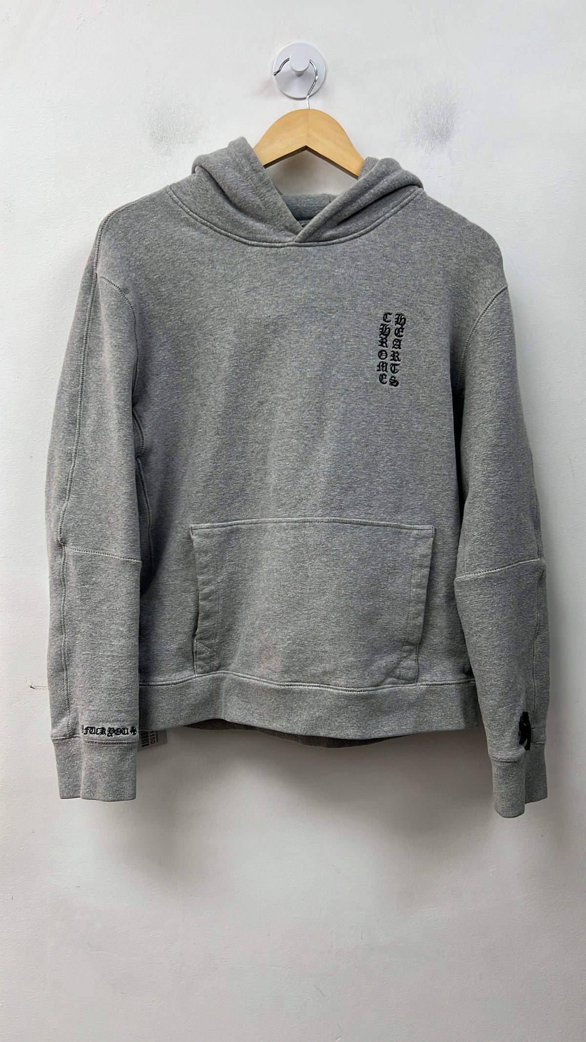 Chrome Hearts Grey Y-Not Hoodie
