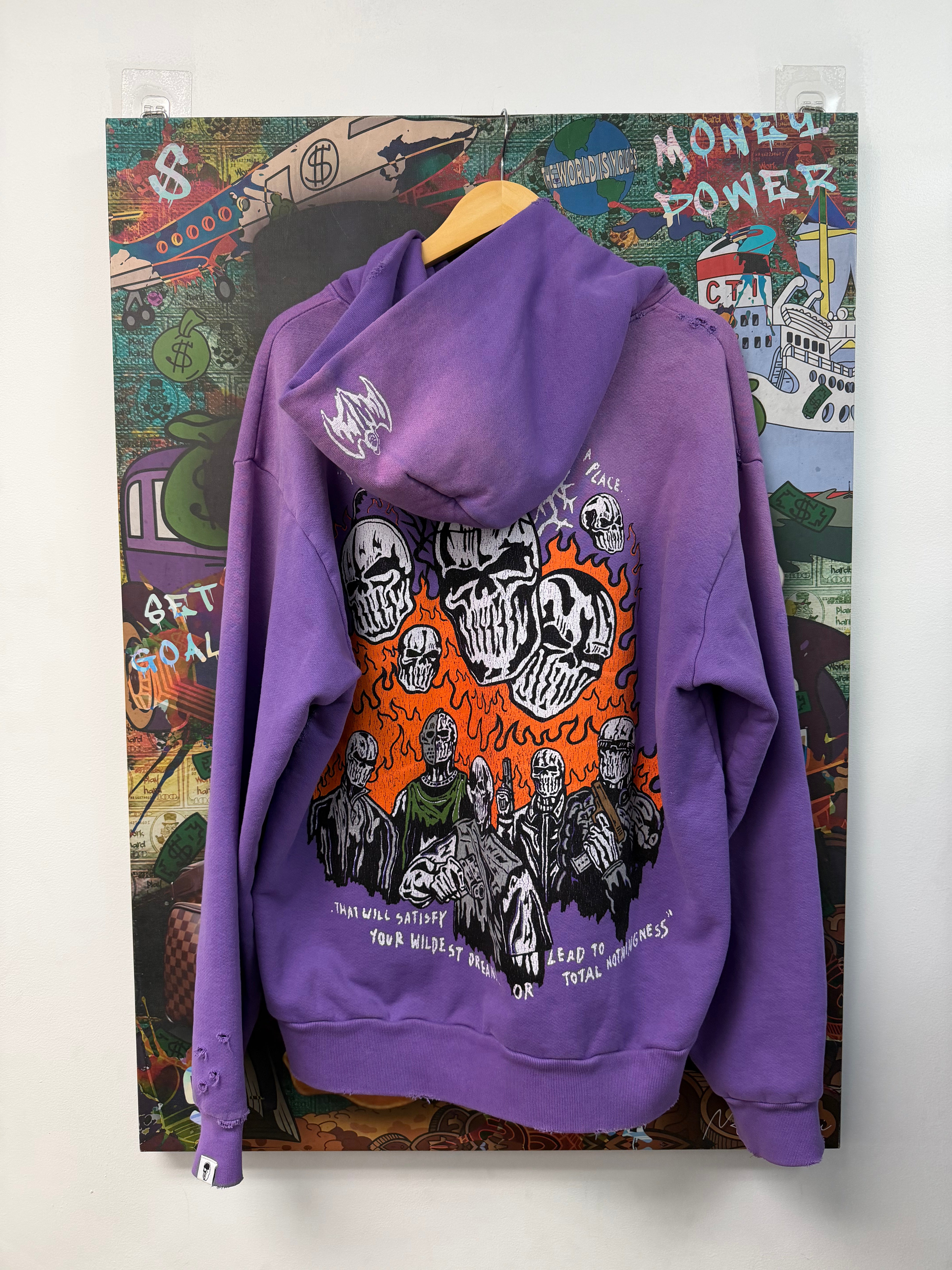 Warren Lotas Purple Open Door Hoodie