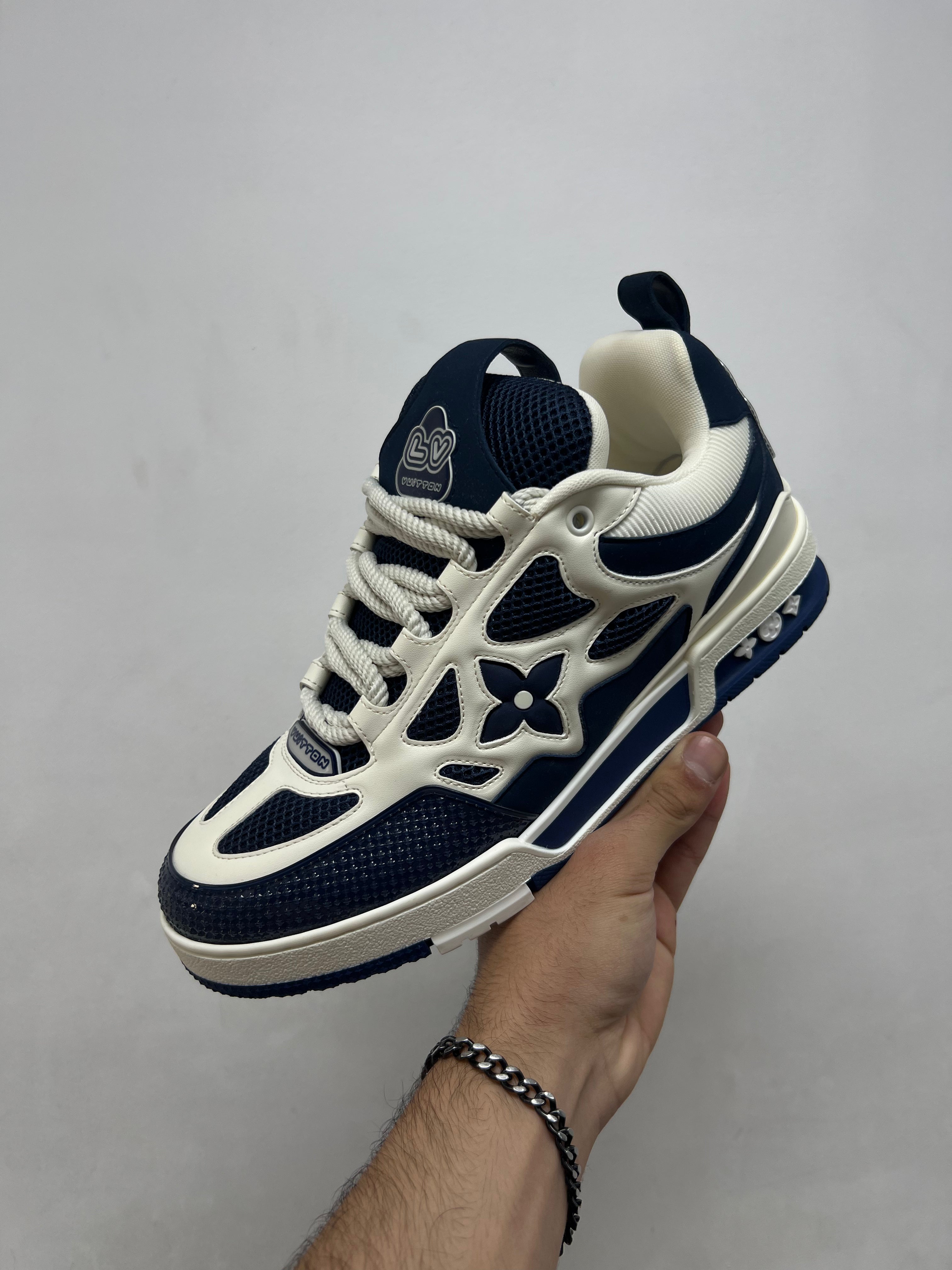 Louis Vuitton Blue White Skate Sneakers