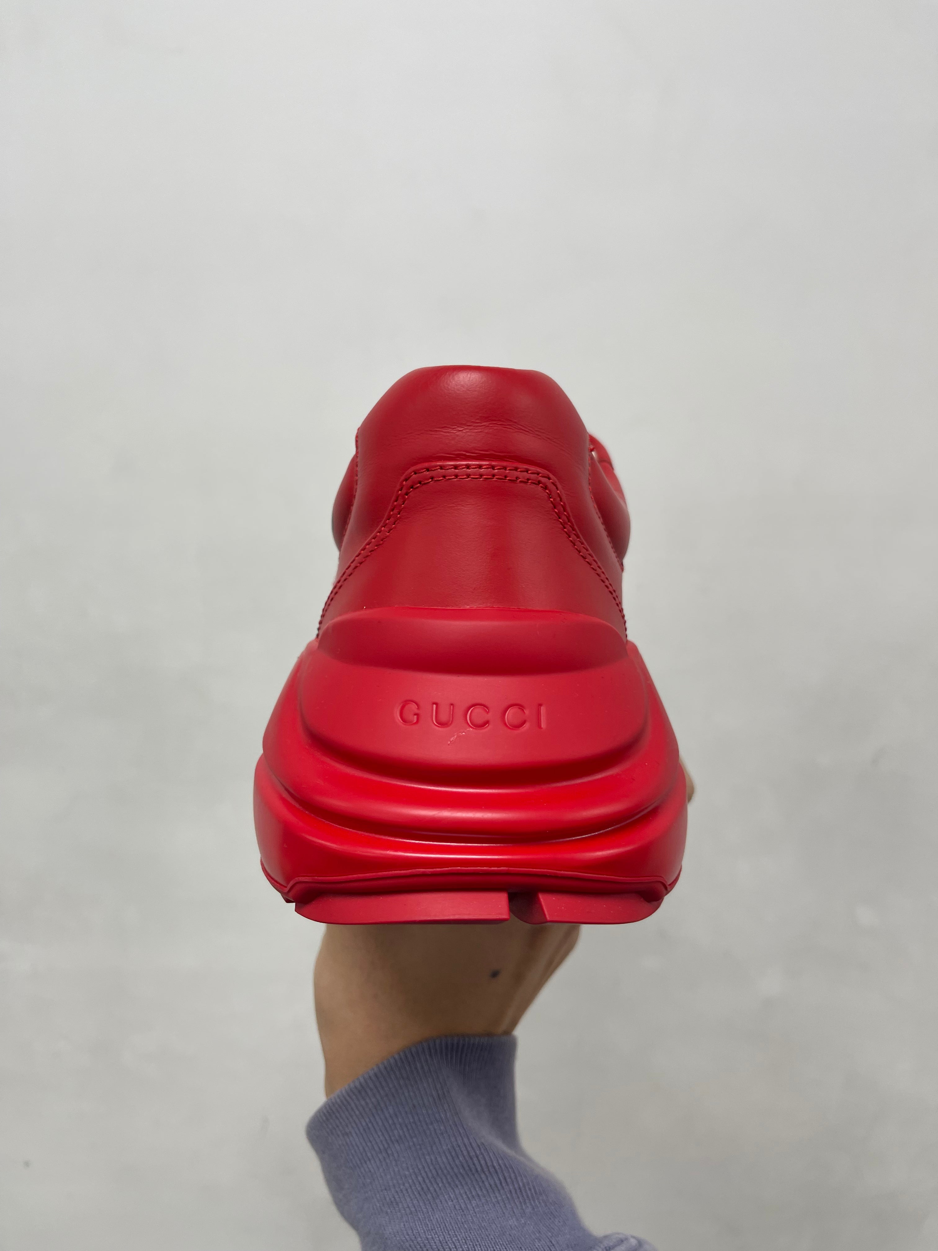 Gucci Red Rython Sneakers