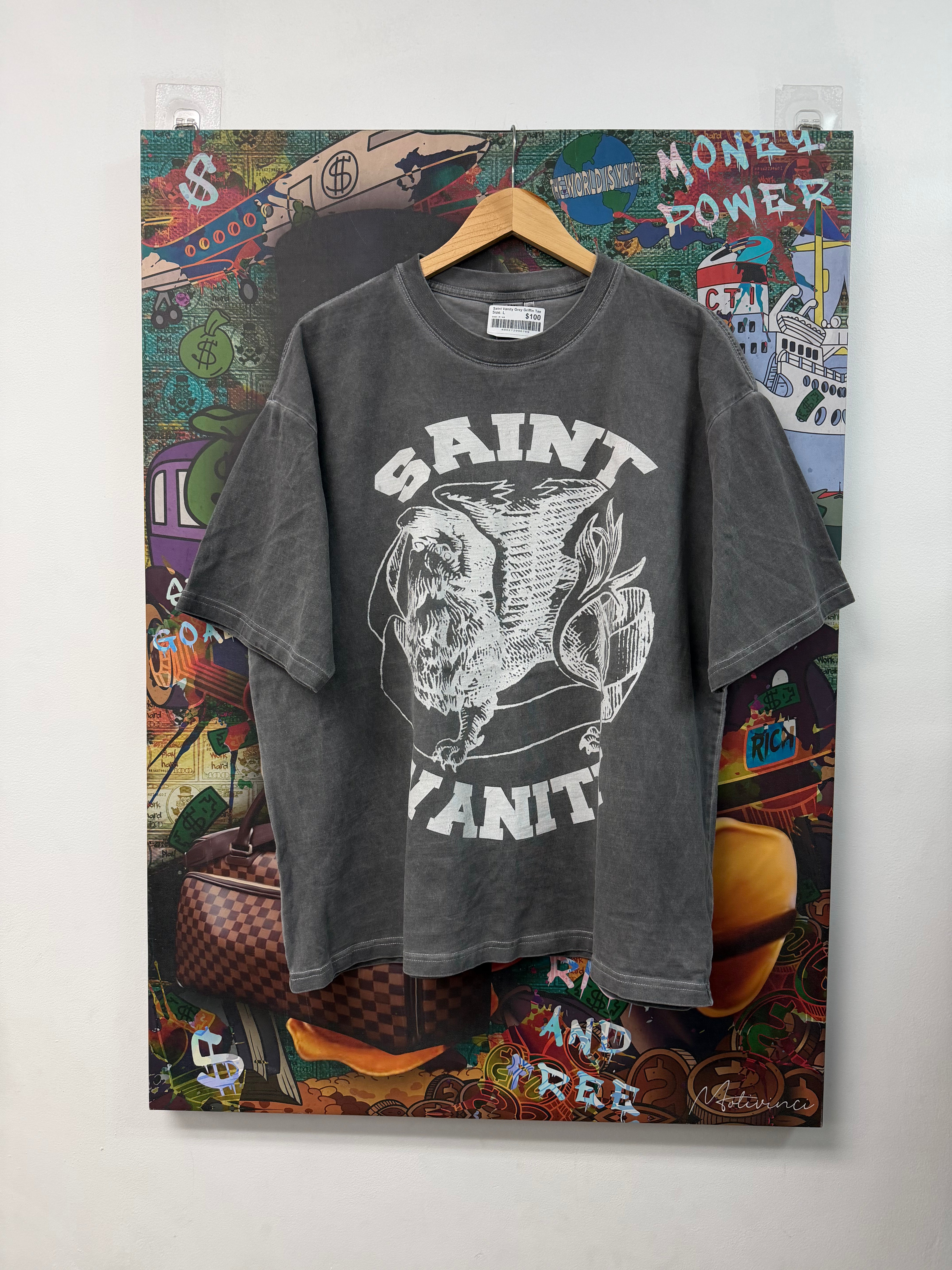 Saint Vanity Grey Griffin Tee