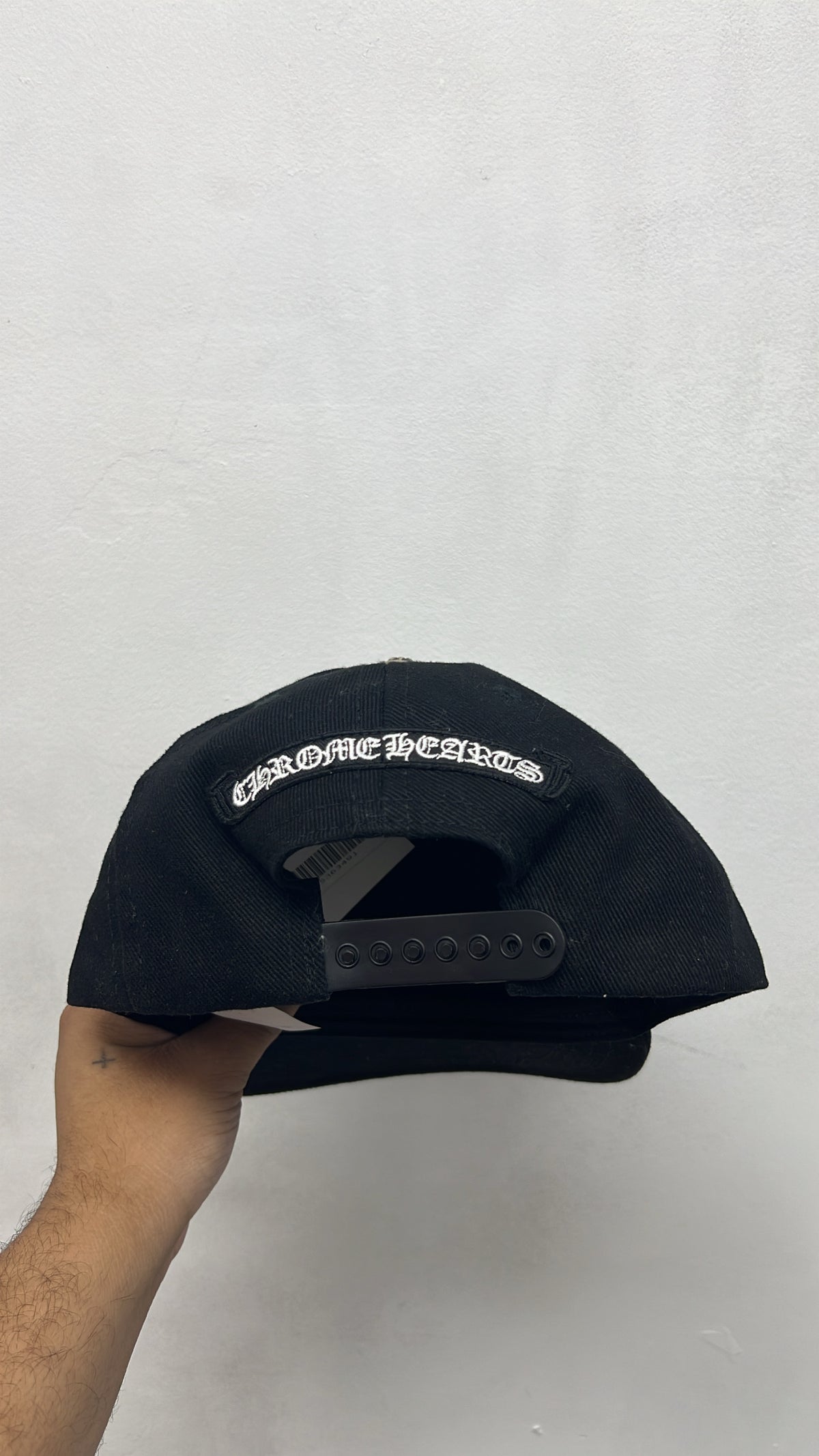 Chrome Hearts Black Vertical Baseball Trucker Hat