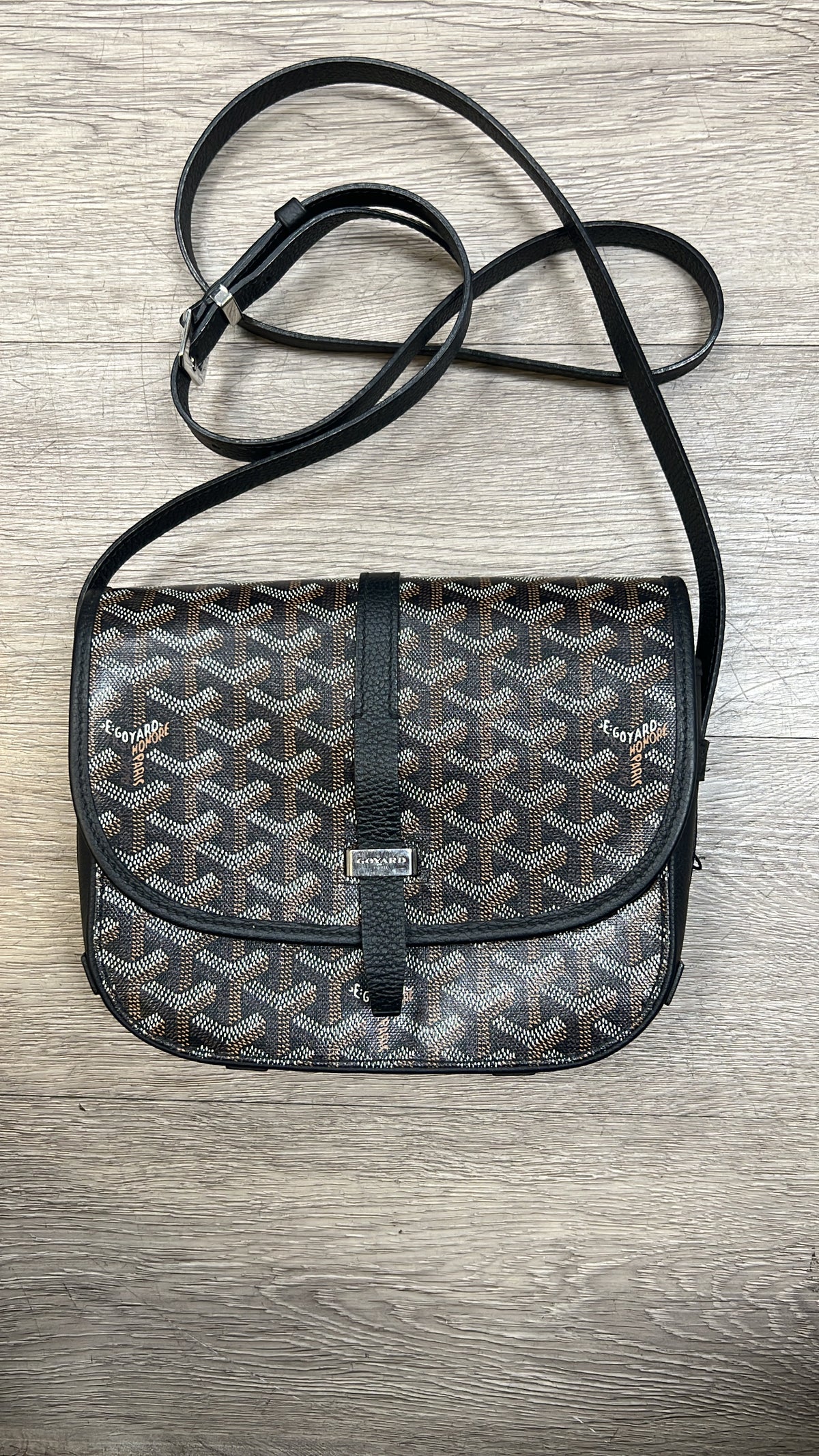 Goyard Black Belvedere Shoulder Bag