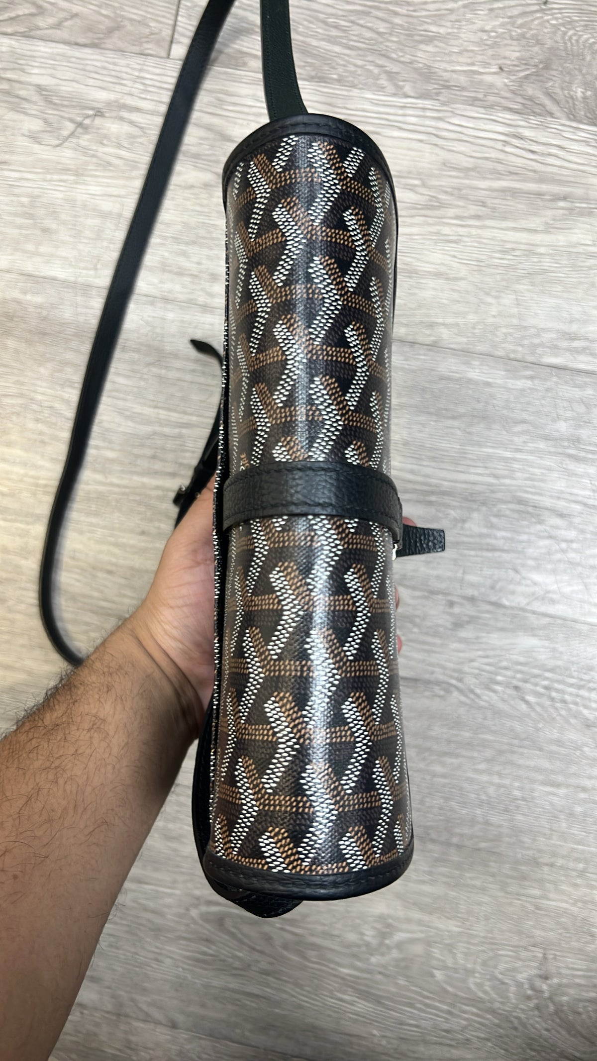 Goyard Black Belvedere Shoulder Bag
