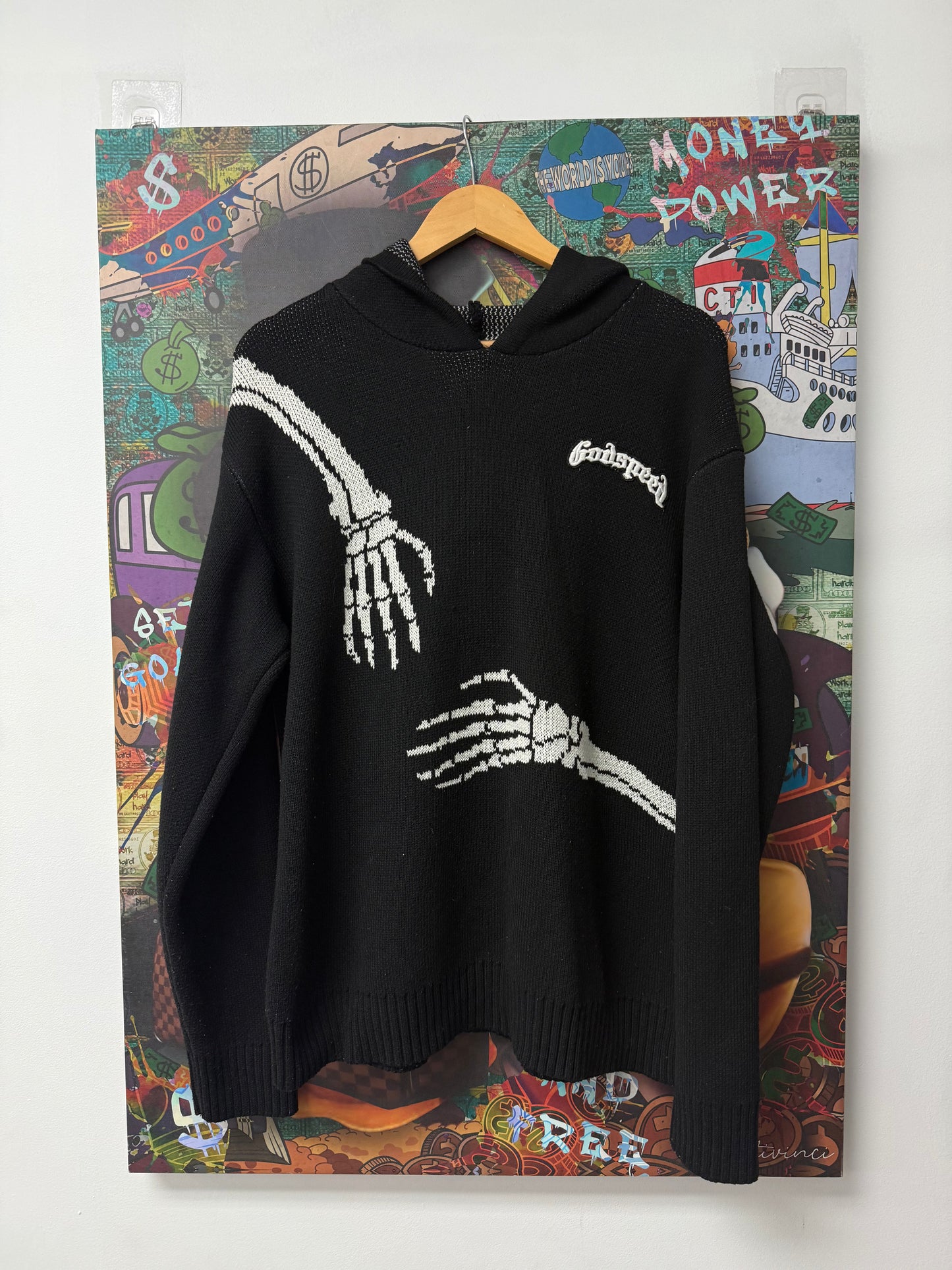 Godspeed Knit Black Bone R.O.D Hoodie