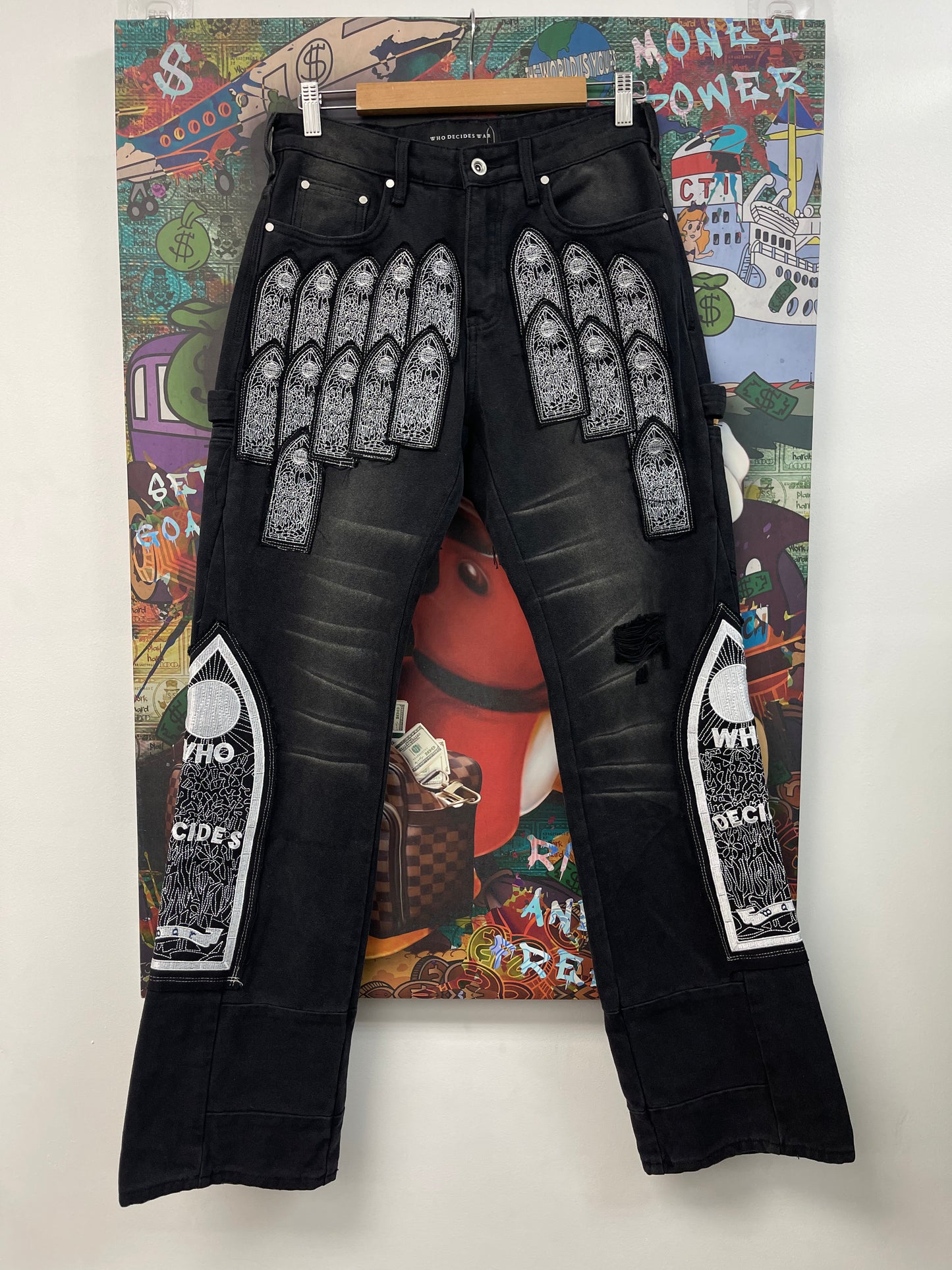 Who Decides War Patched Arch Denim Jeans