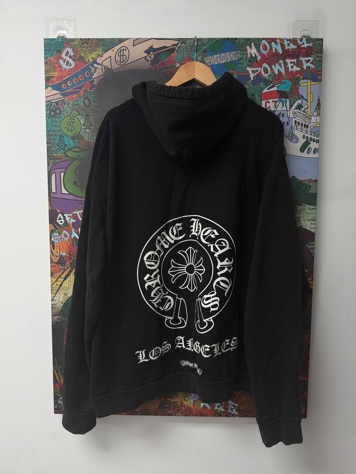 Chrome Hearts Black Horseshoe Los Angeles Hoodie