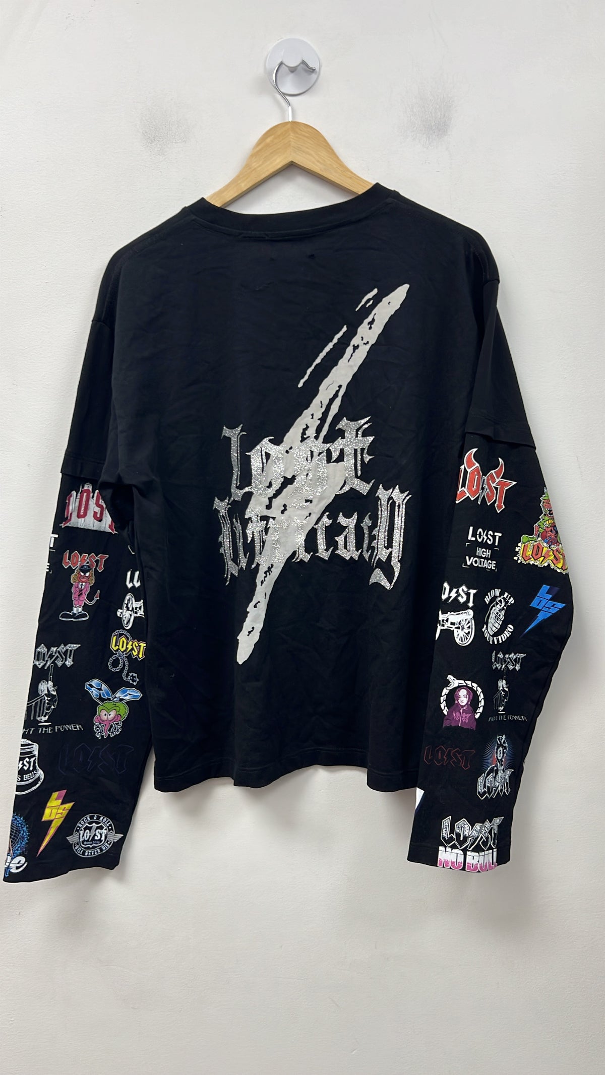 Lost Intricacy Black Logo LS Tee