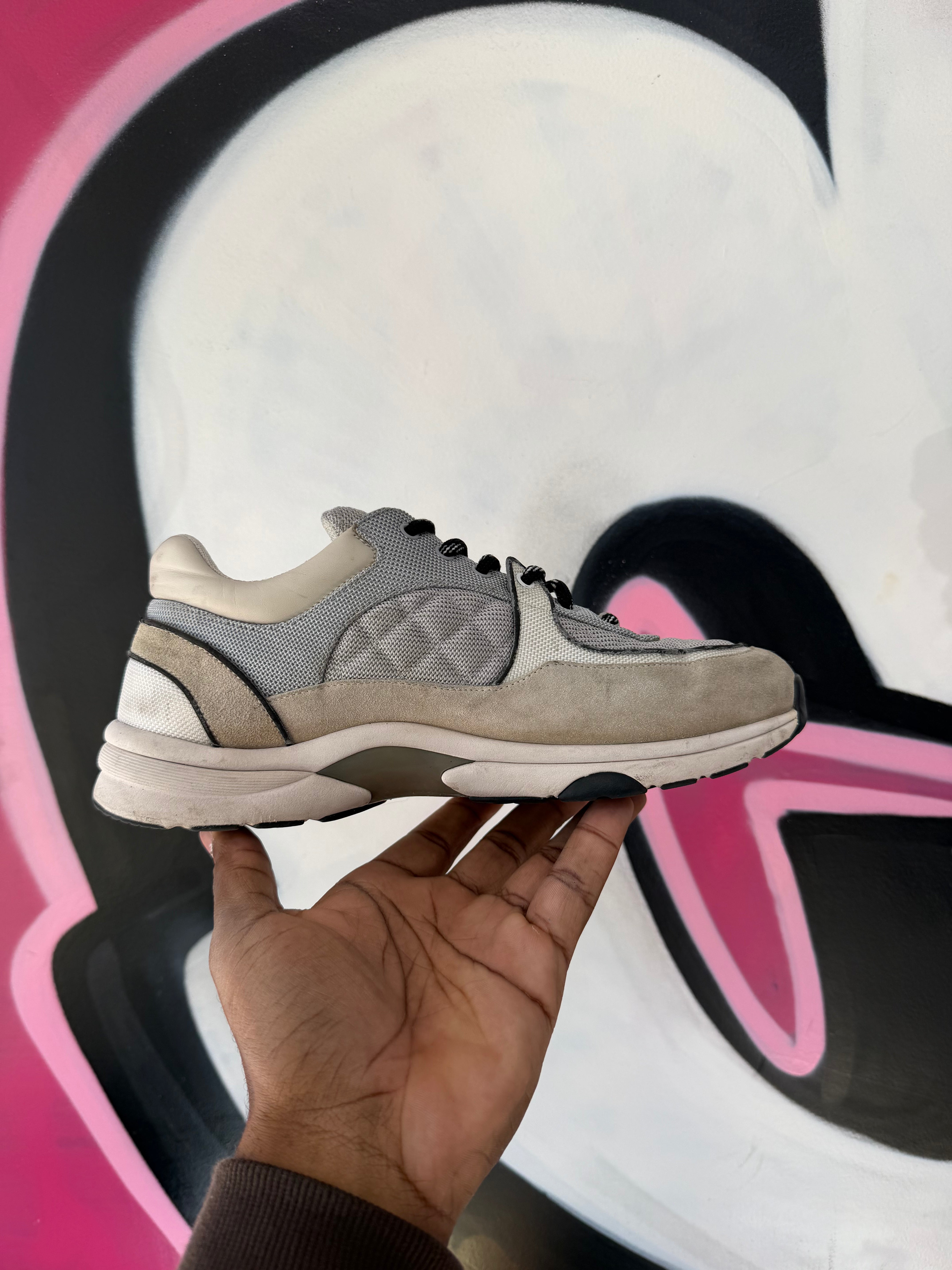 Chanel Quilted CC Runner Sneakers