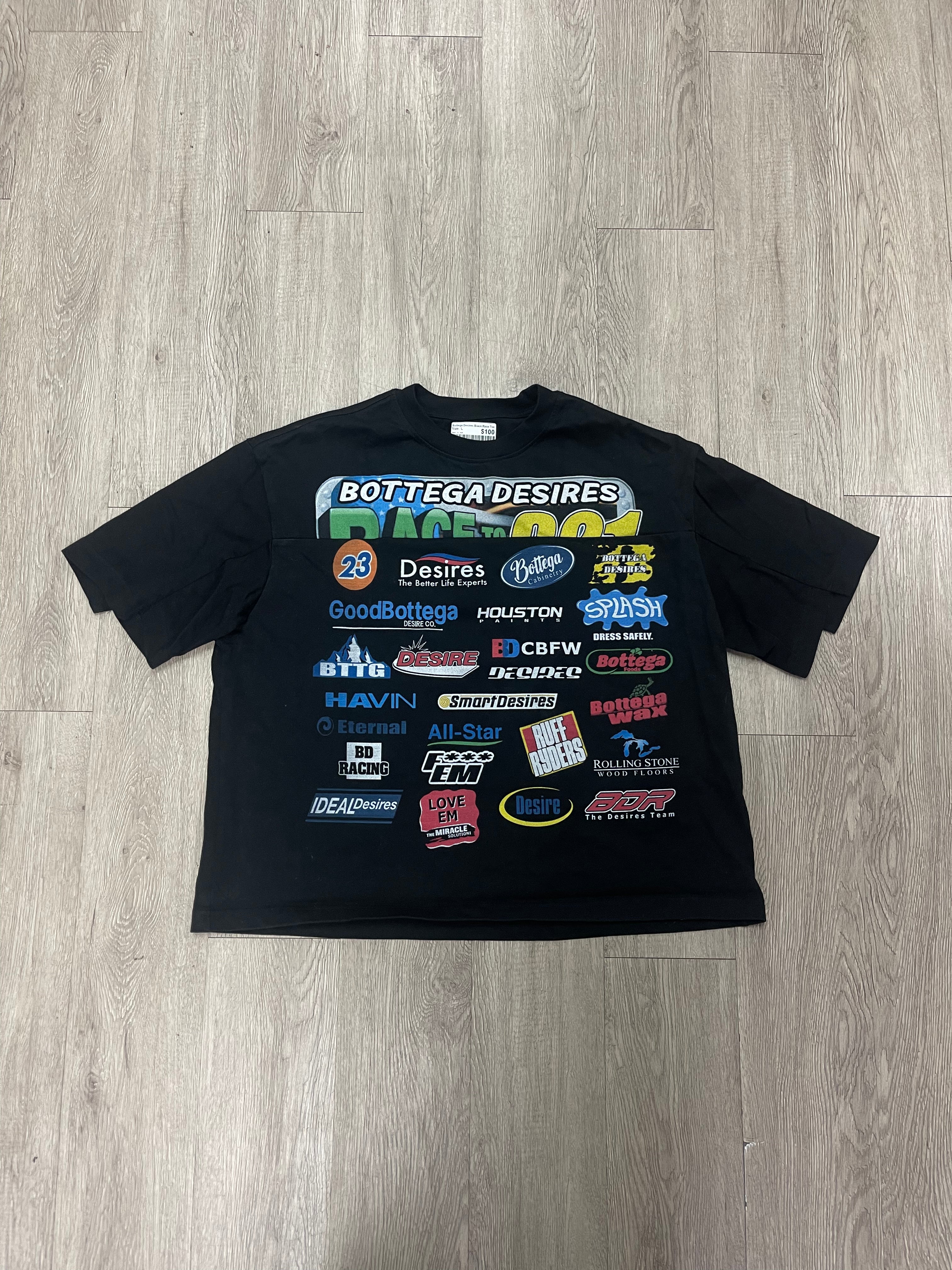 Bottega Desires Black Race Tee