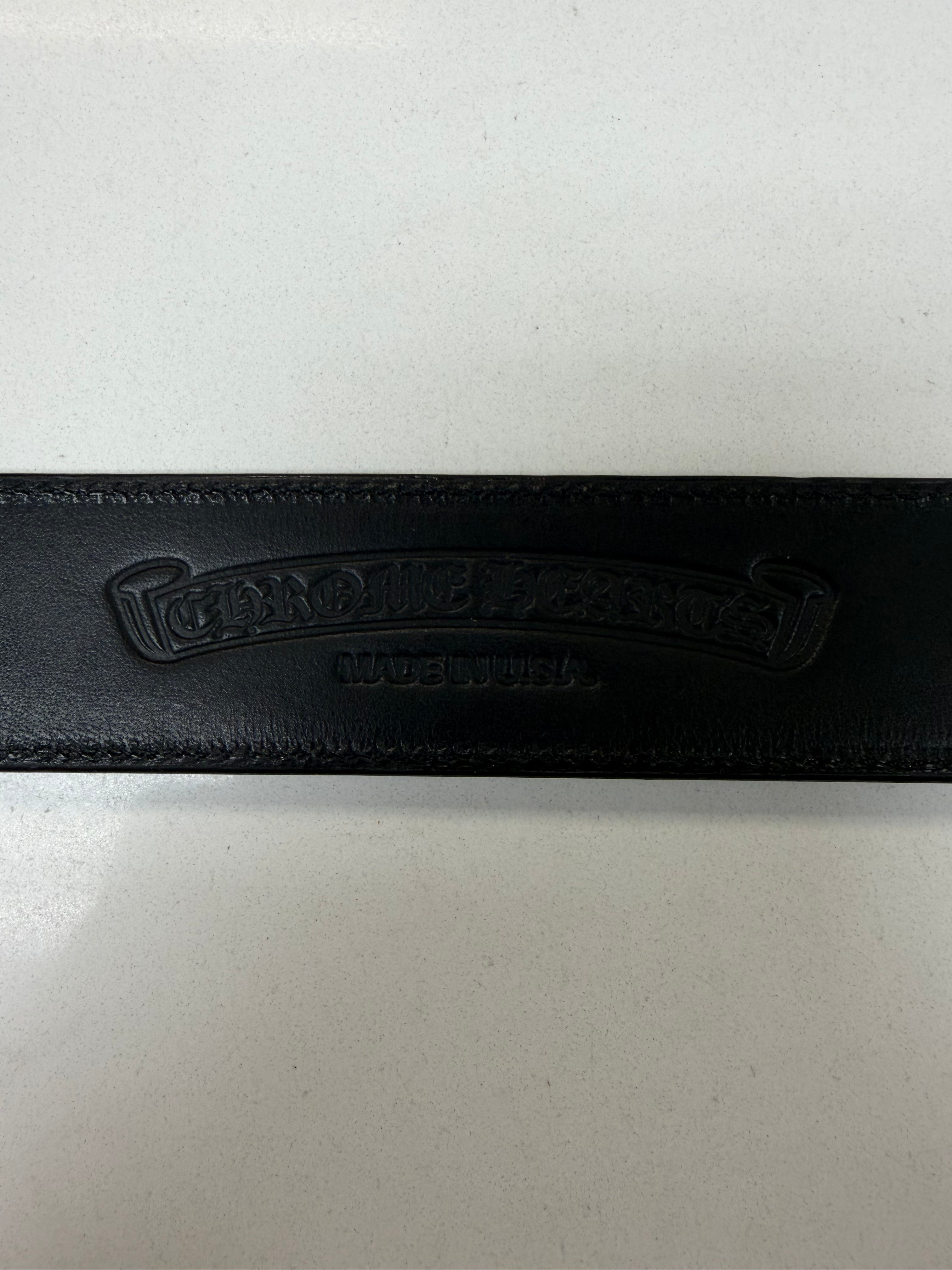 Chrome Hearts Black Gunslinger (1.5 Inch) Belt