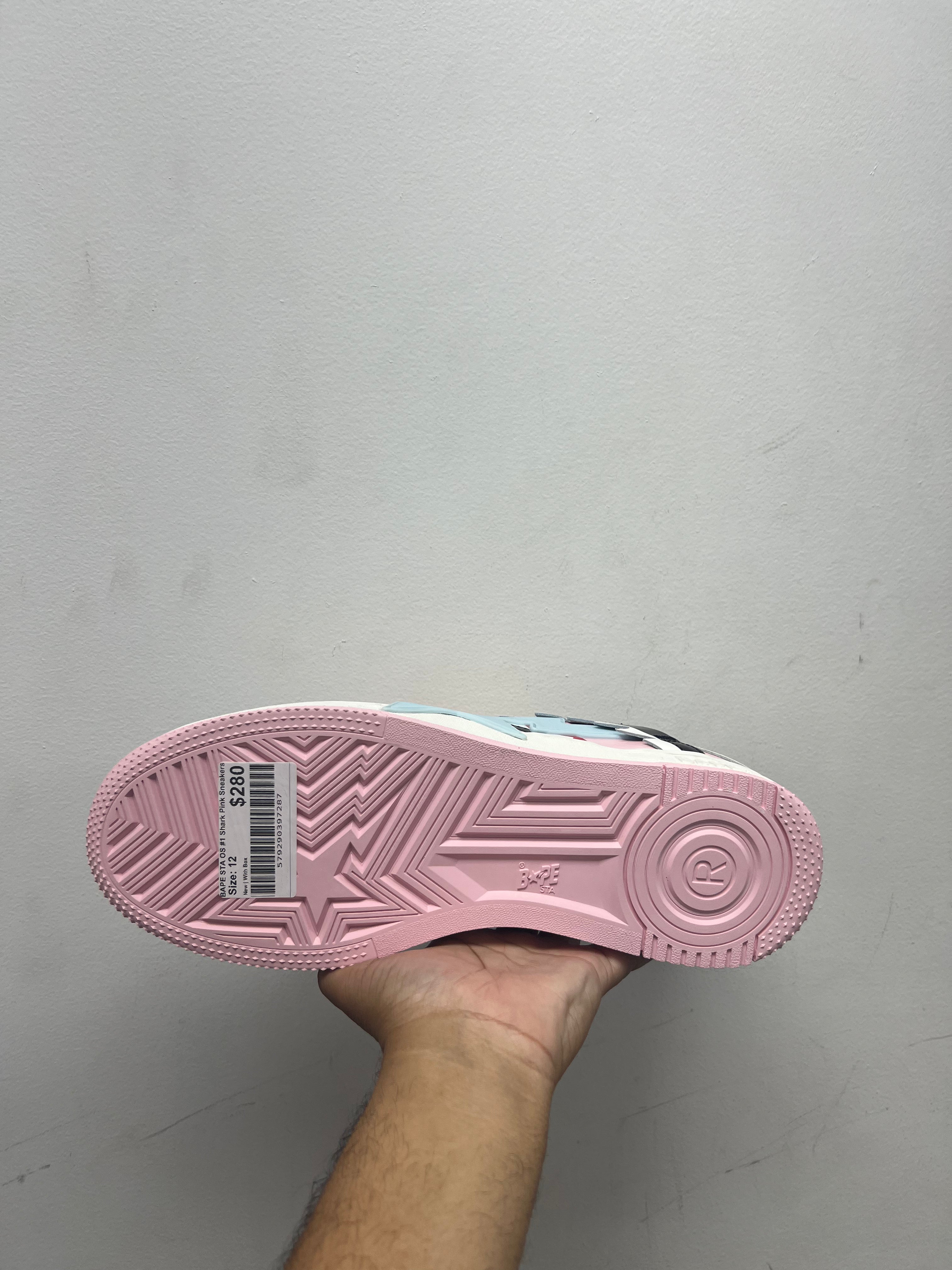 BAPE STA OS #1 Shark Pink Sneakers