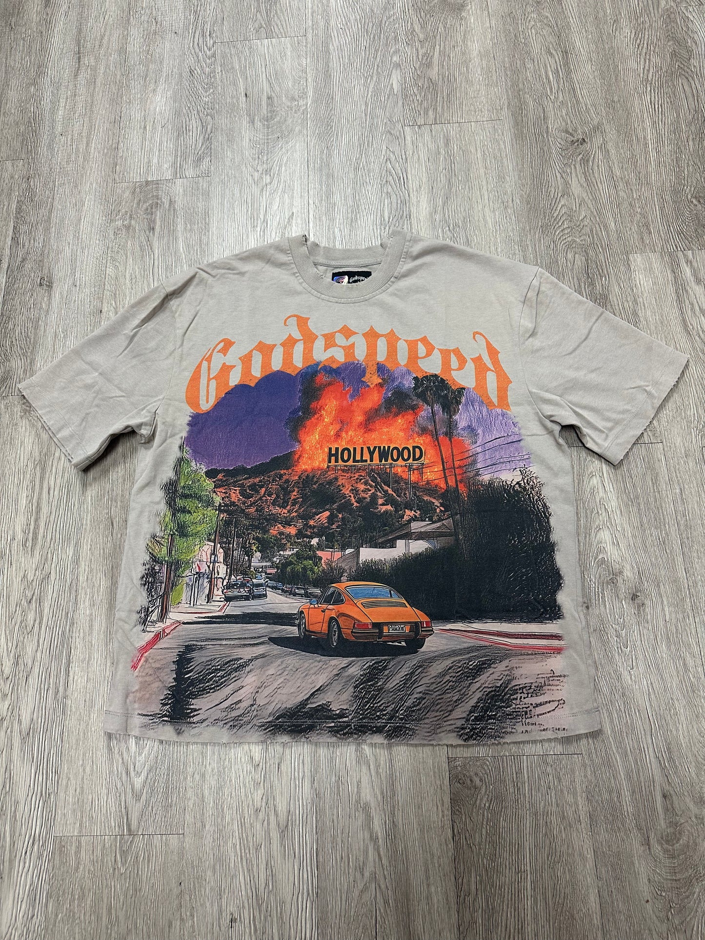Godspeed Wave Los Scandalous Stone Wash Tee