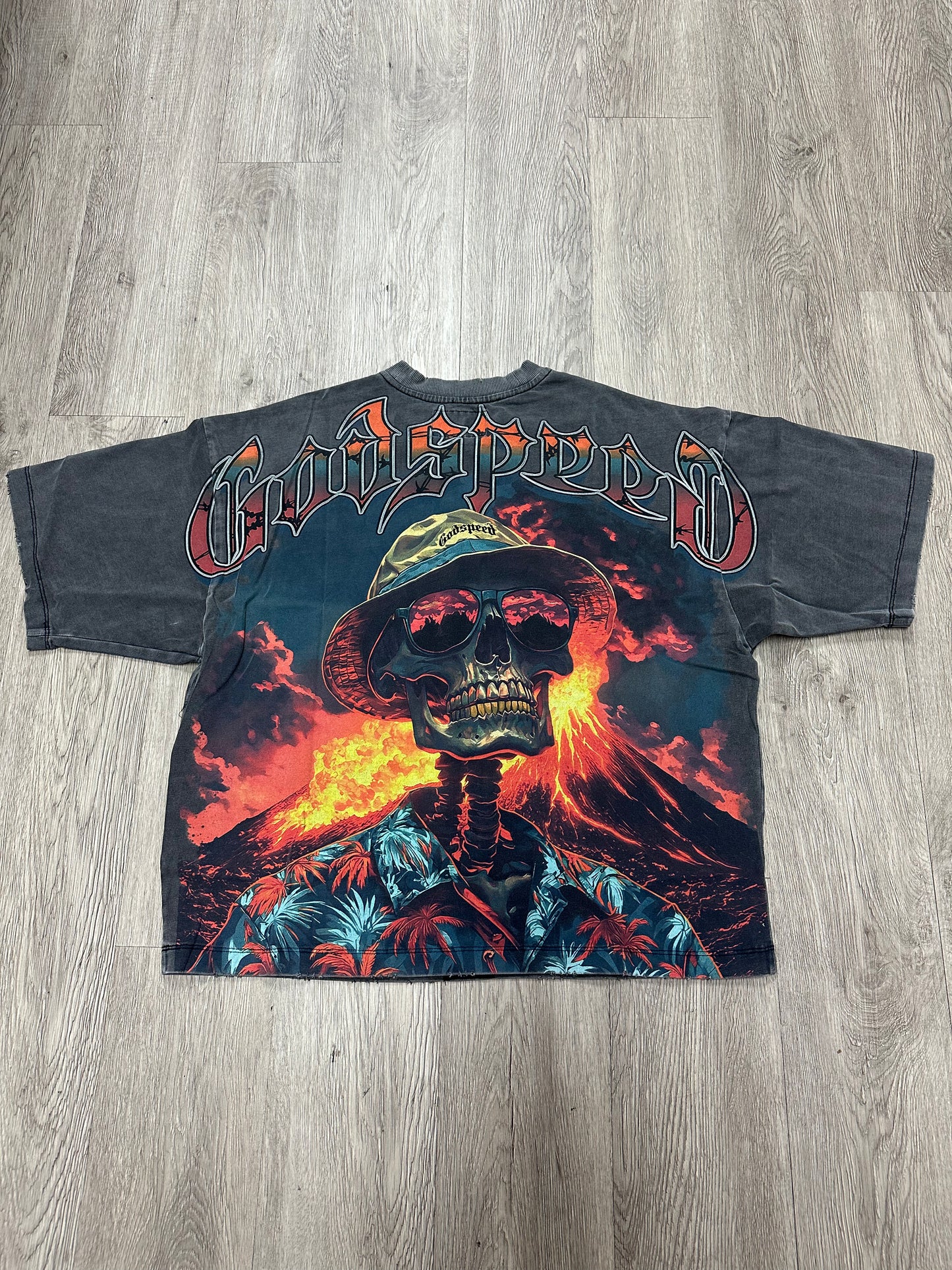Godspeed Natural Disaster Tee Black Wash