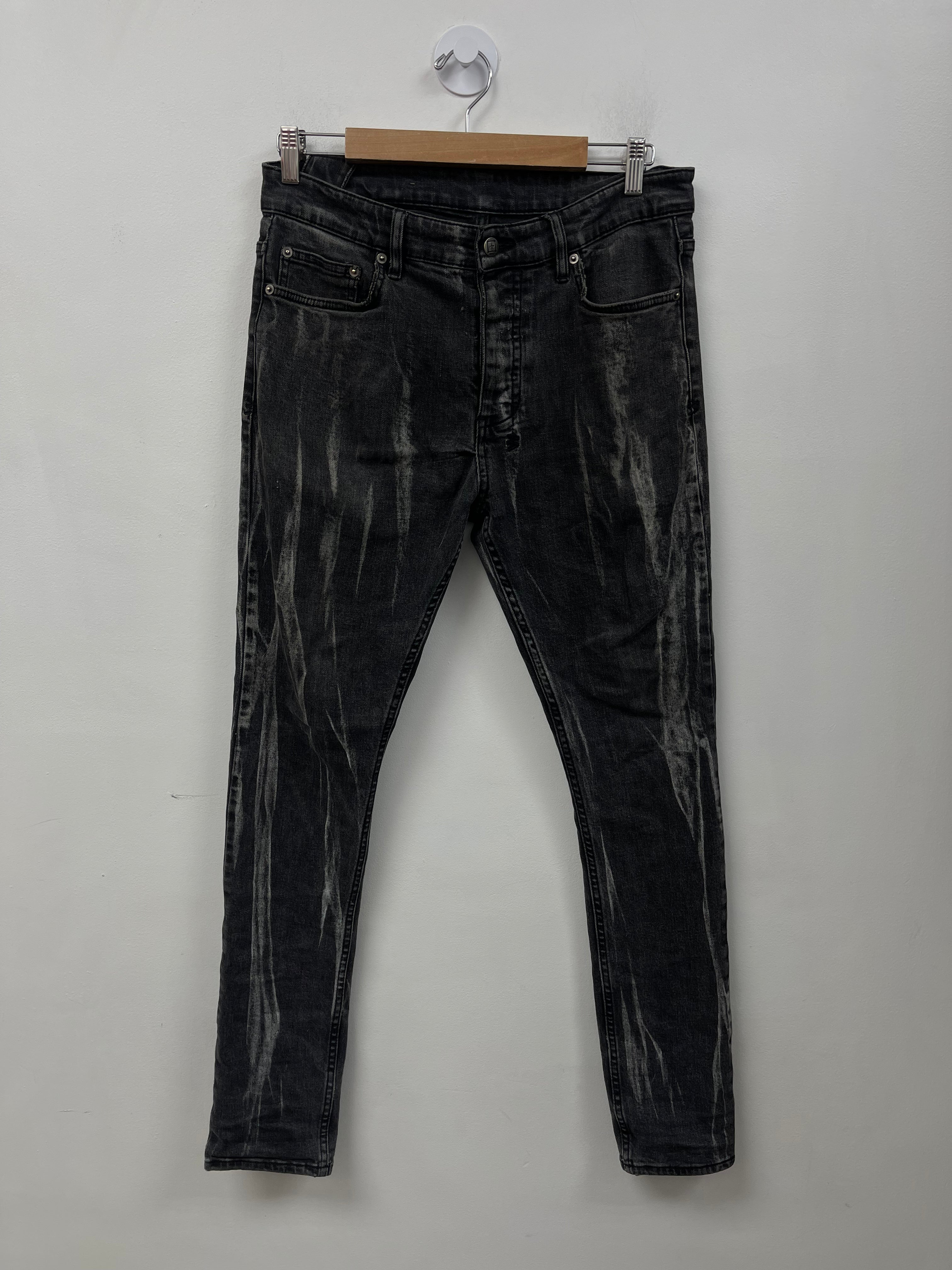 Ksubi Black Wash Tie Dye Plain Jeans