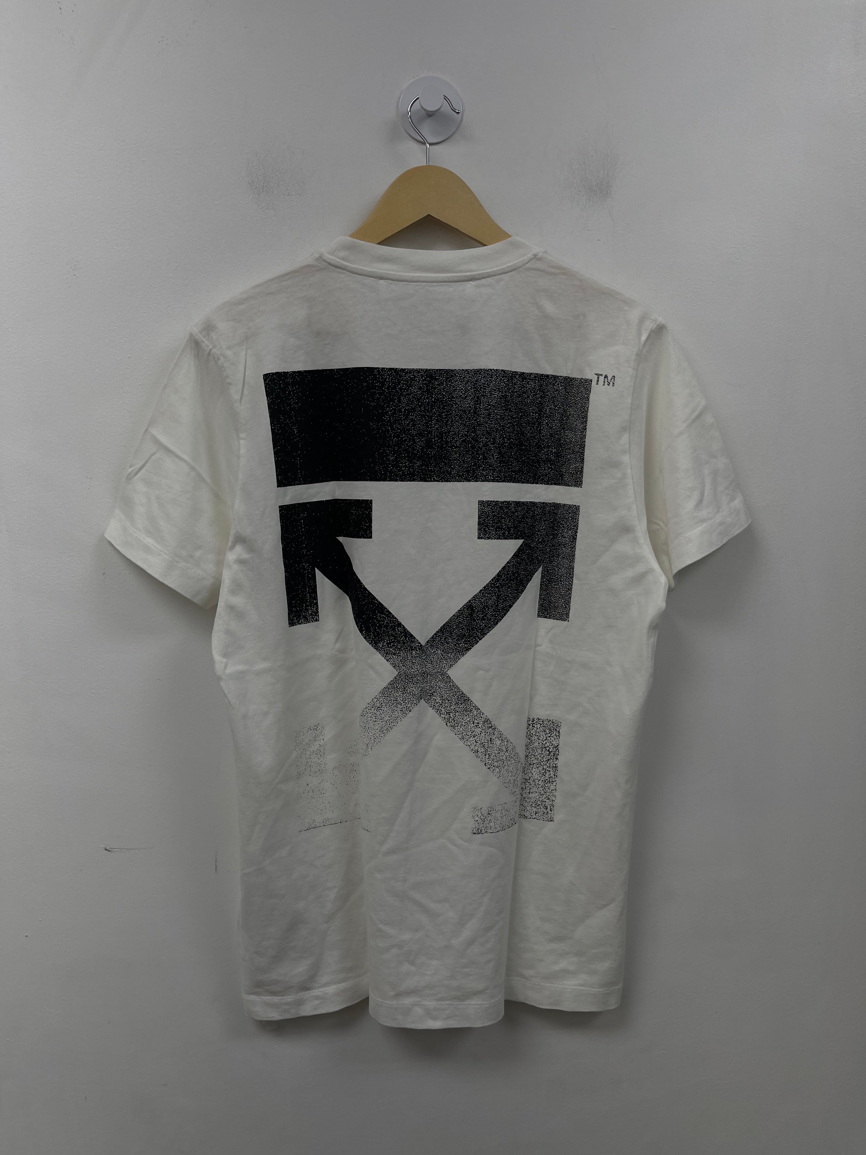 Off White White Black Gradient Arrows Tee