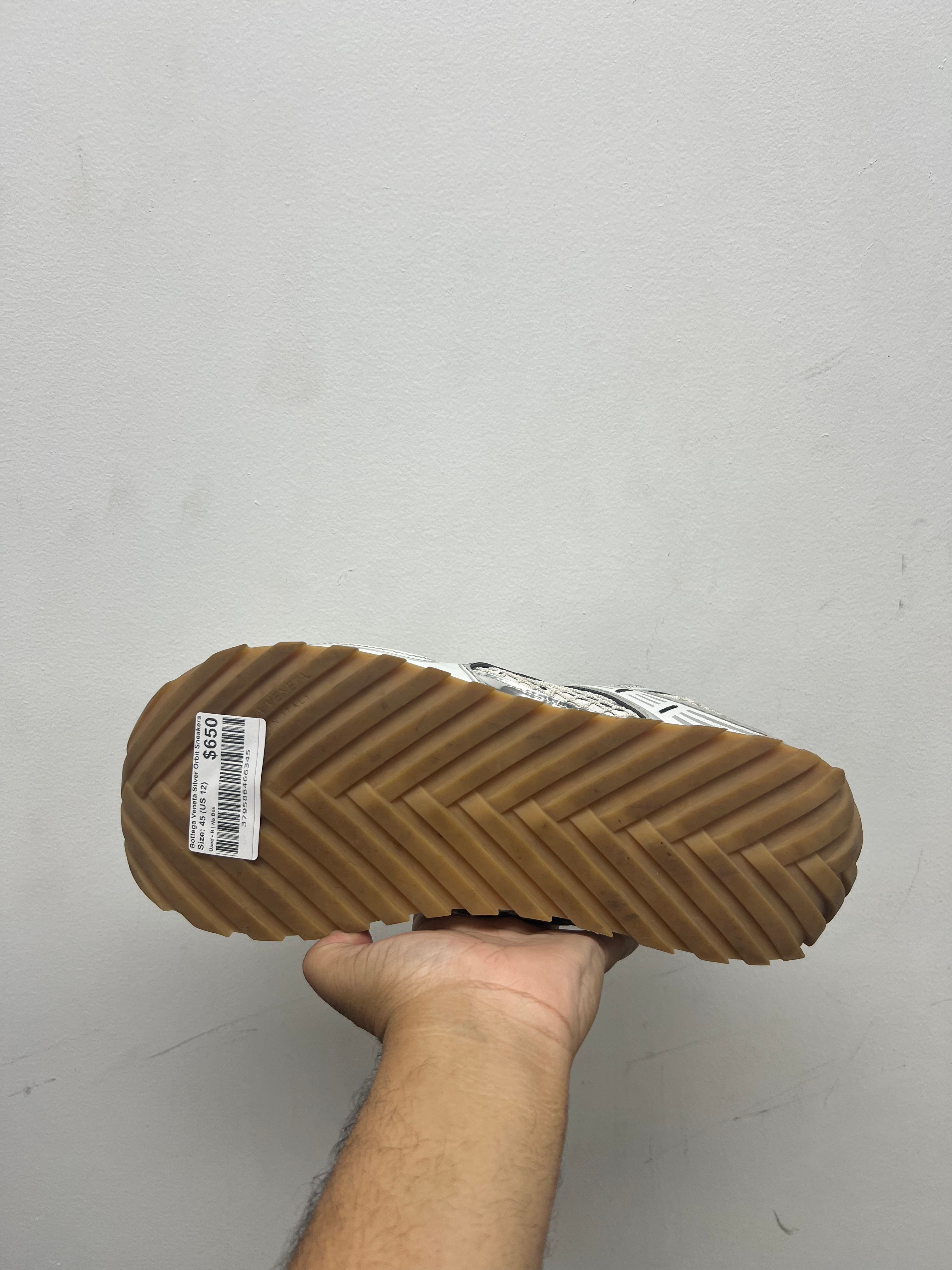 Bottega Veneta Silver Orbit Sneakers