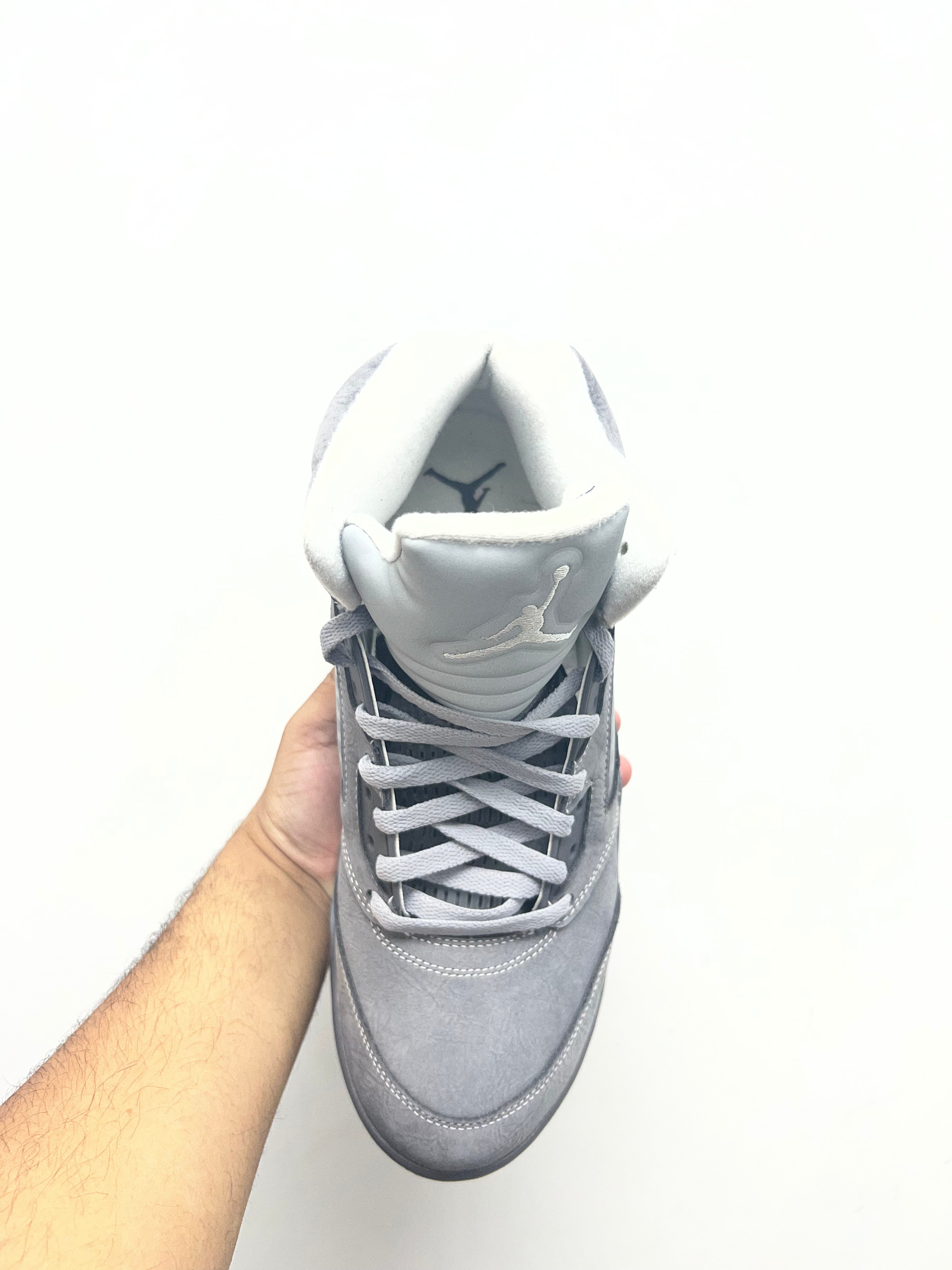NIke Jordan 5 Wolf Grey Sneakers