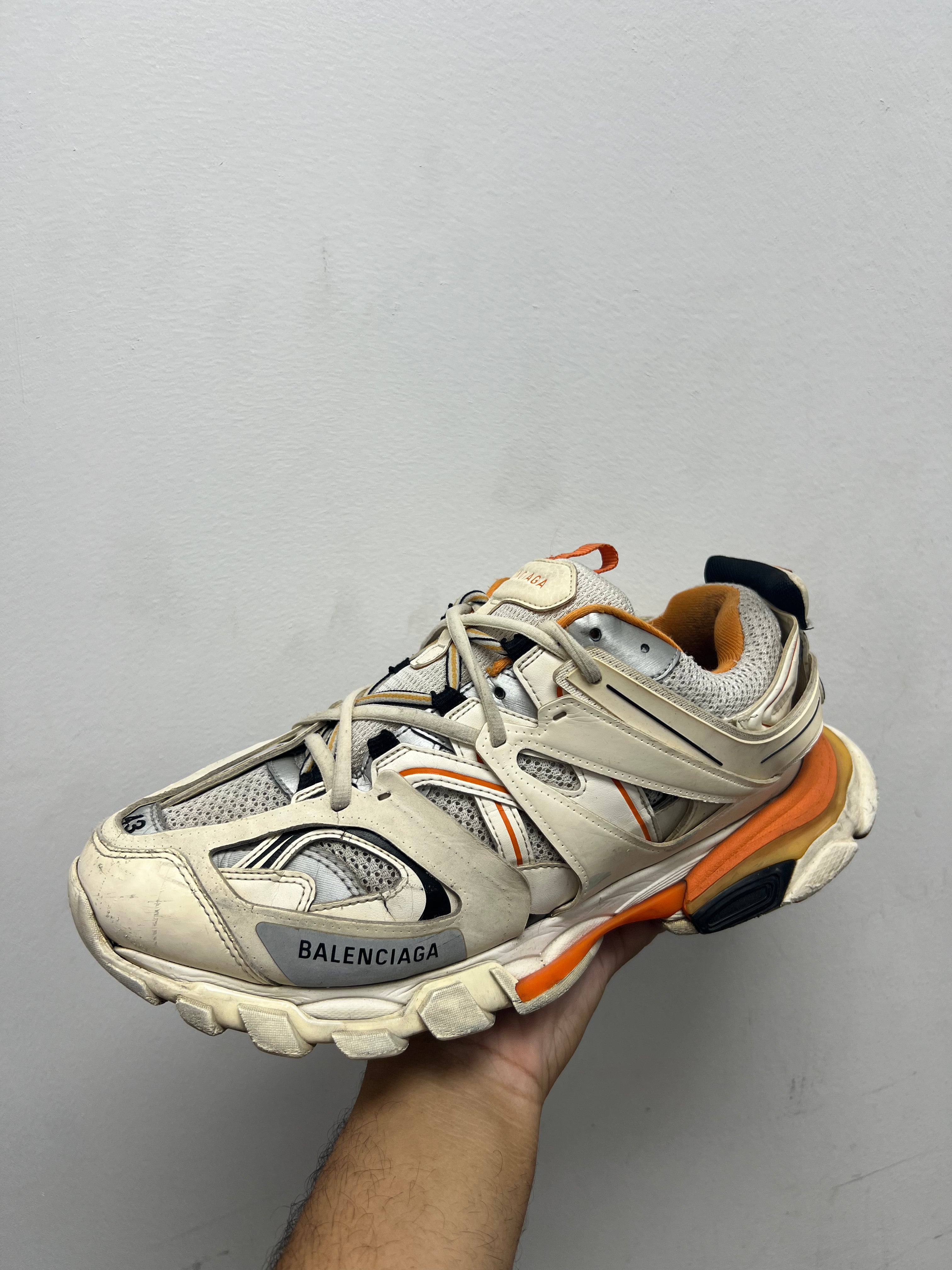 Balenciaga Track White Orange Sneakers