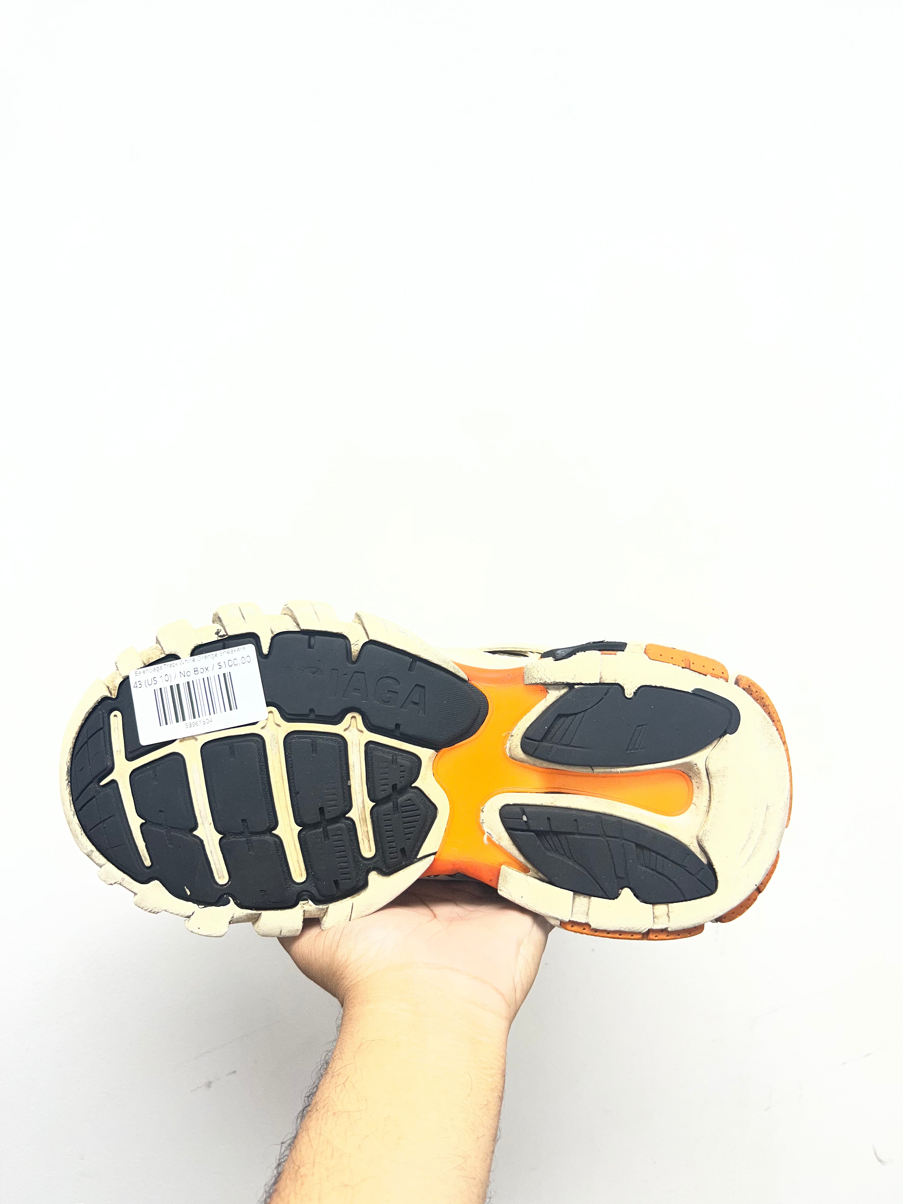 Balenciaga Track White Orange Sneakers