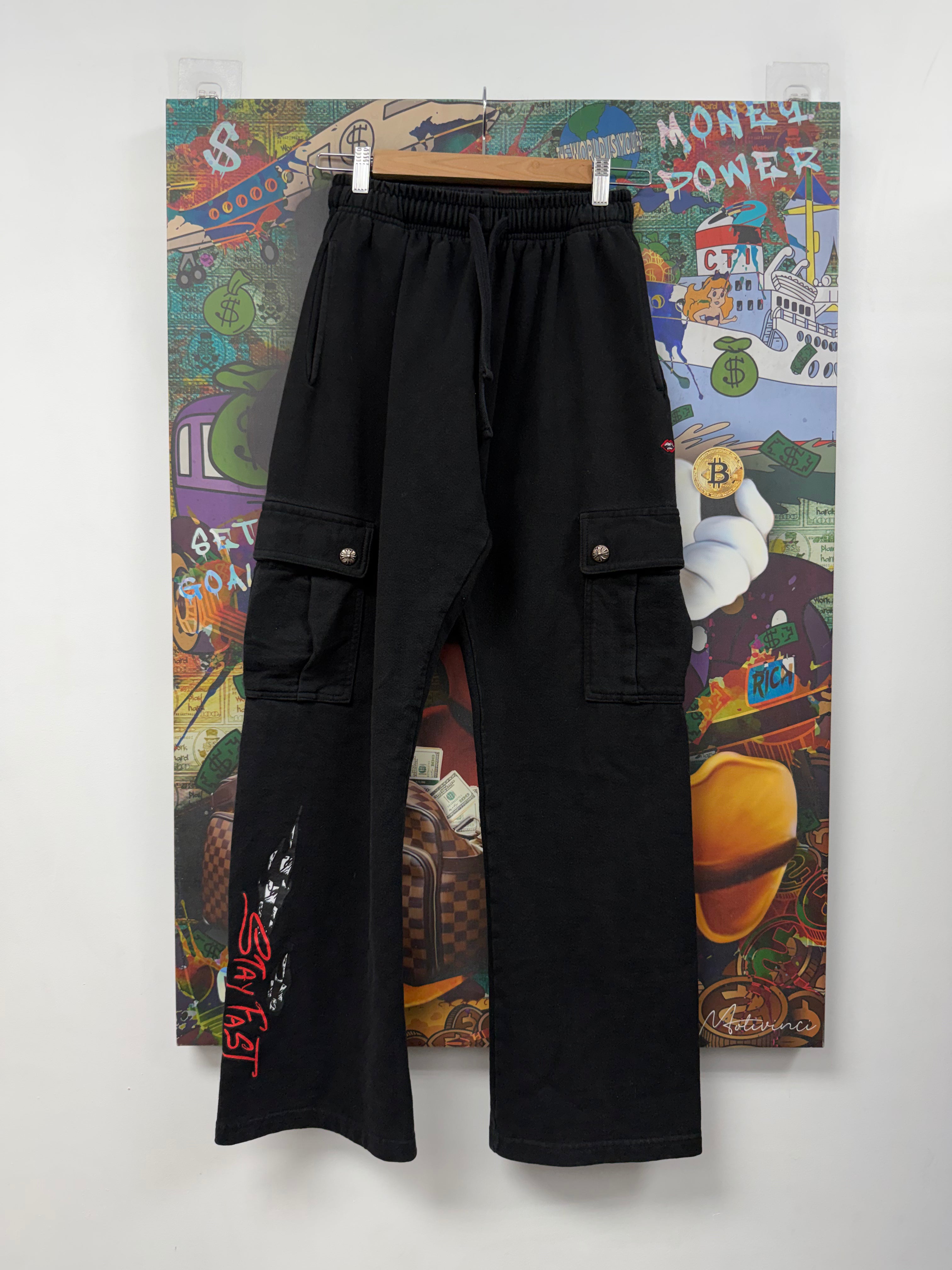 Chrome Hearts Matty Boy Stay Fast Cargo Sweats