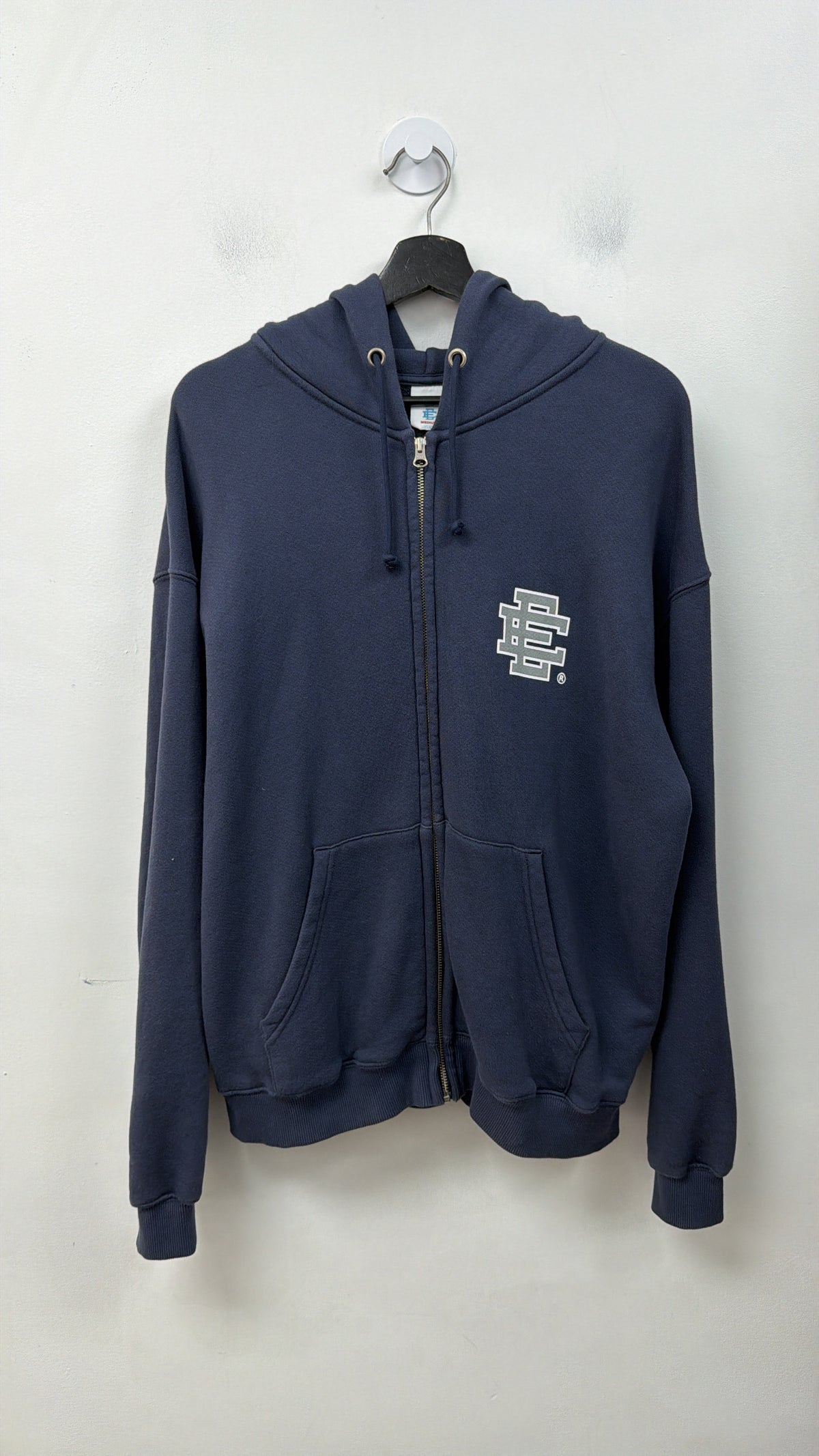 Eric Emanuel Navy Silver Logo (Runs Big) Zip Up