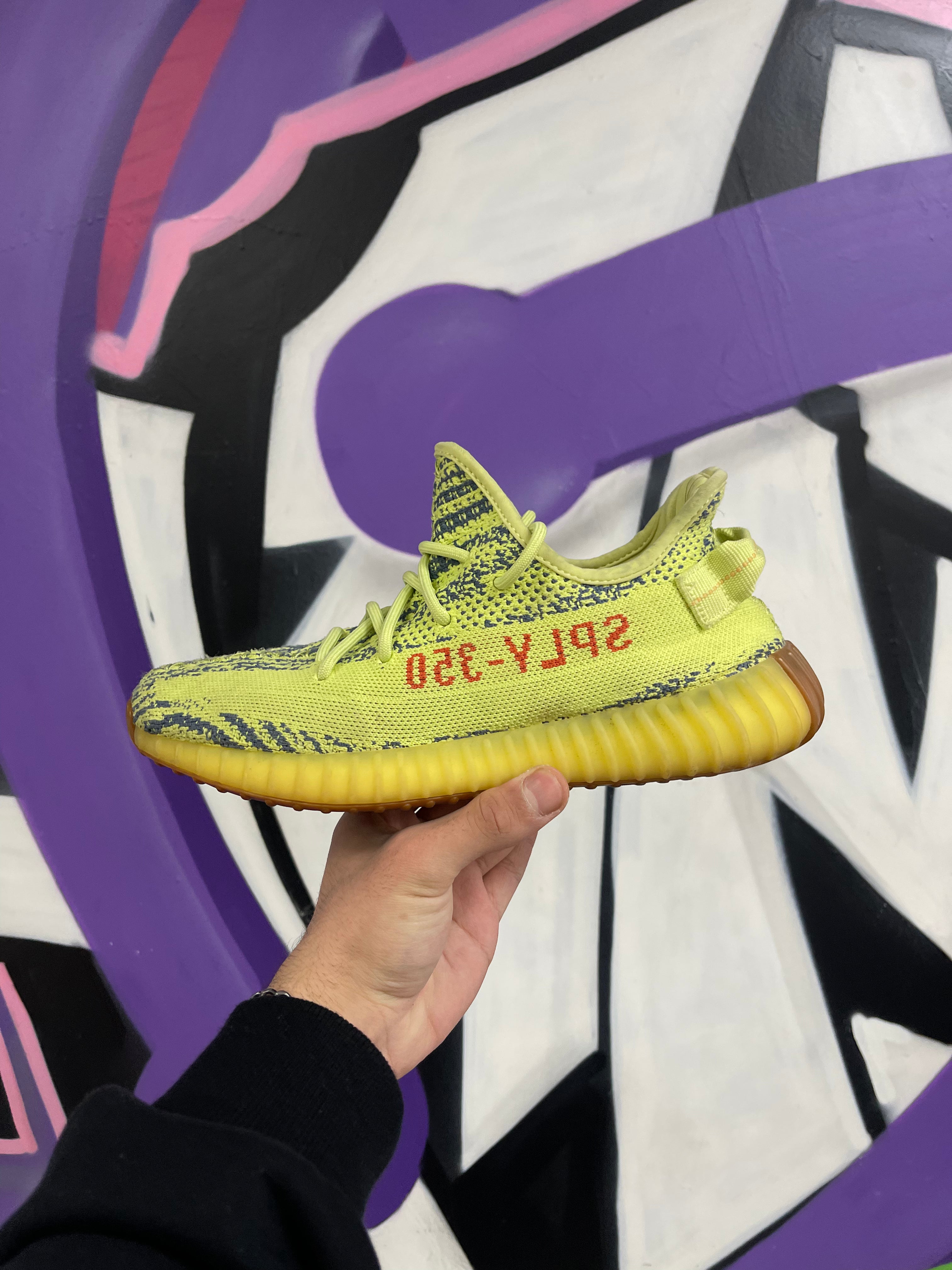 YZY 350 Semi Frozen Yellow Sneakers