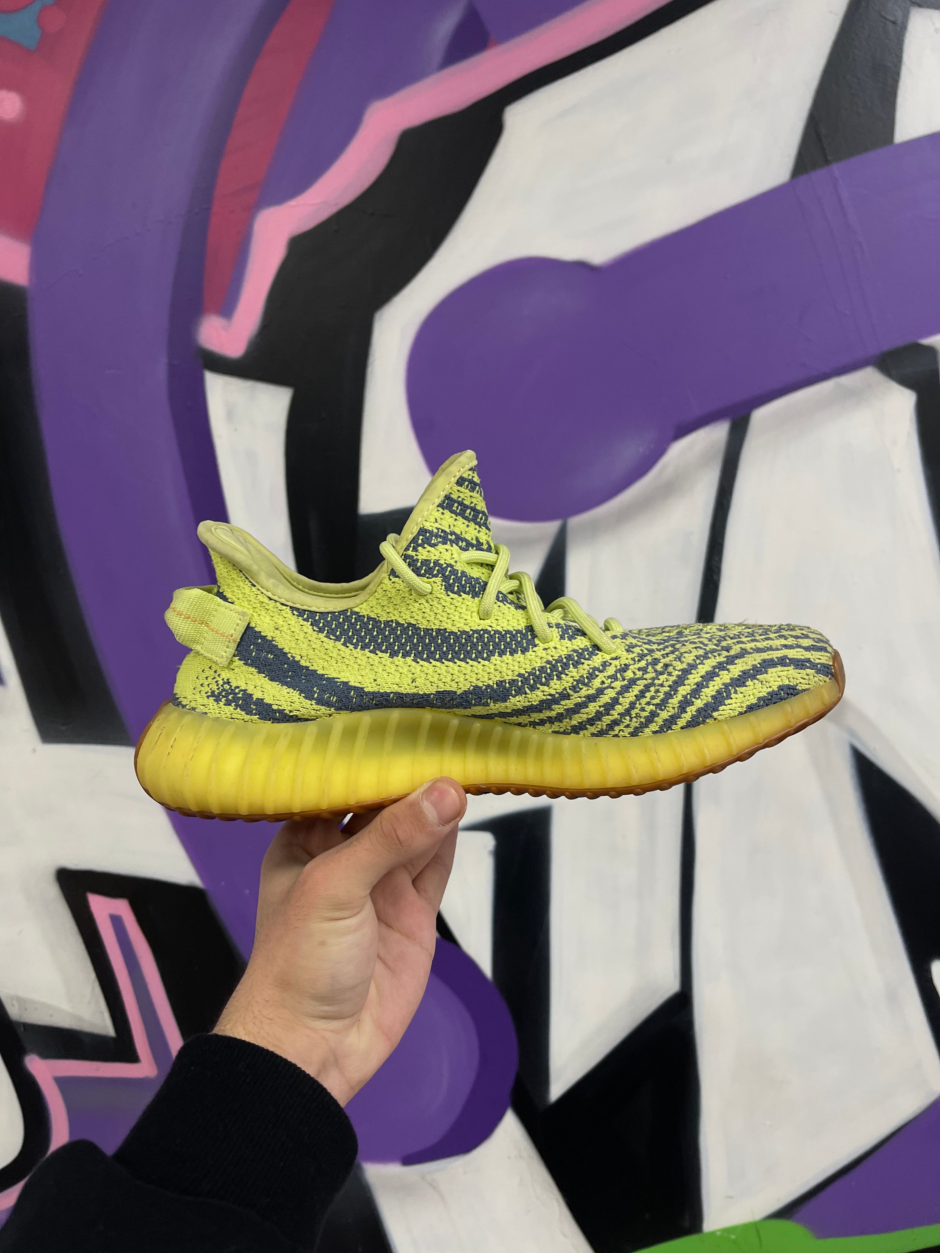 YZY 350 Semi Frozen Yellow Sneakers