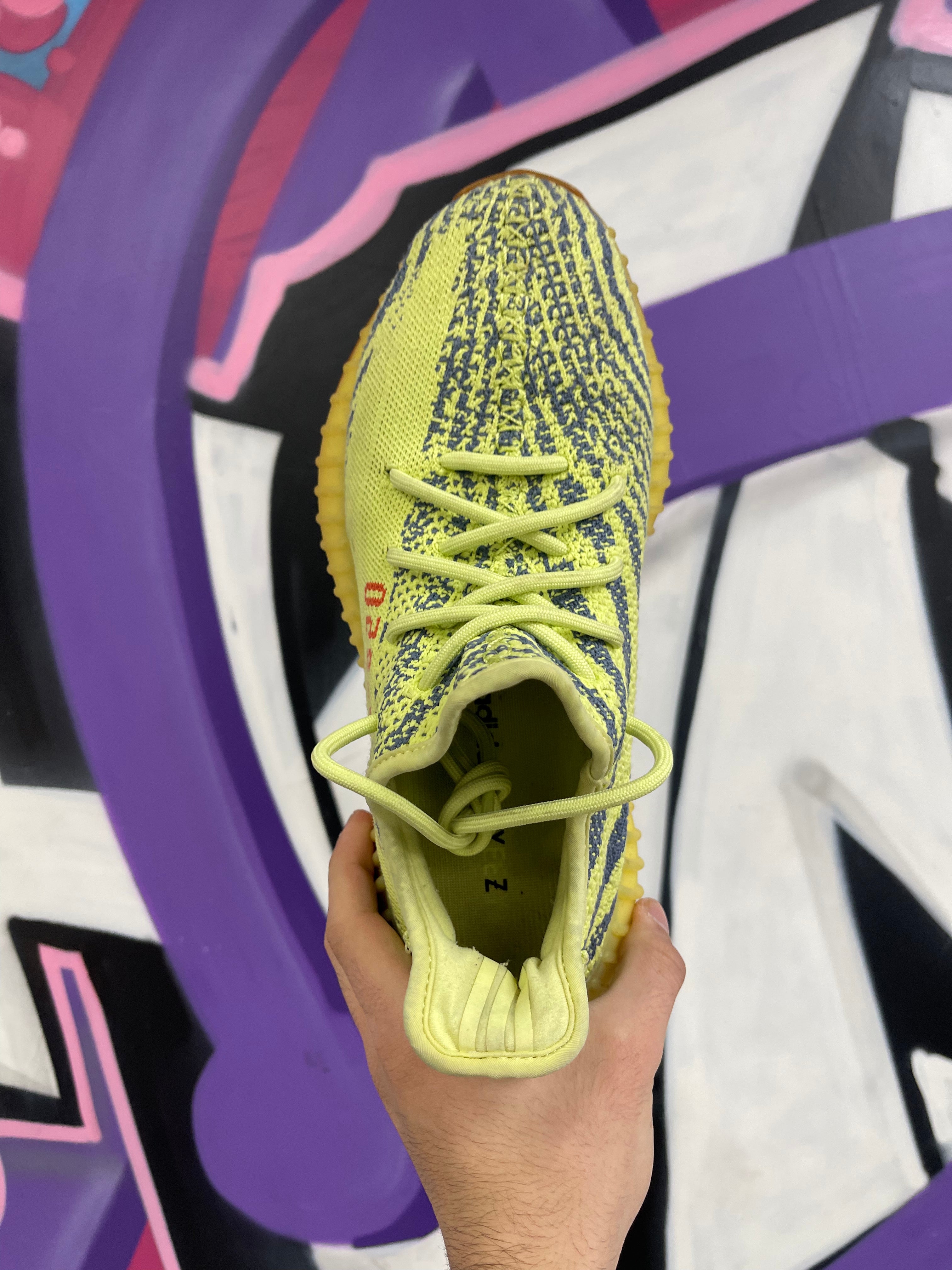 YZY 350 Semi Frozen Yellow Sneakers