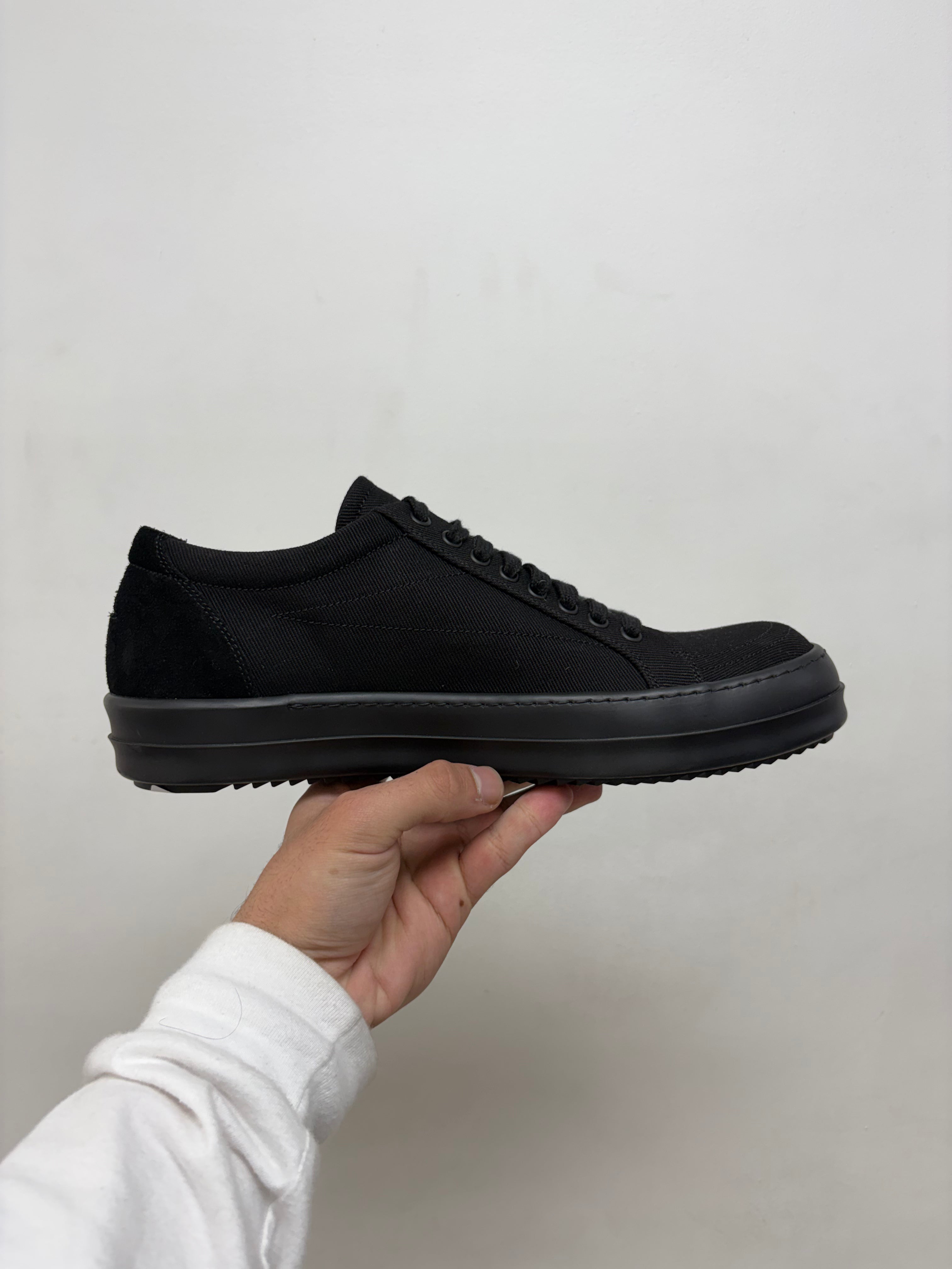Rick Owens Triple Black Pentagram 'DRKSHDW Vintage' Sneakers