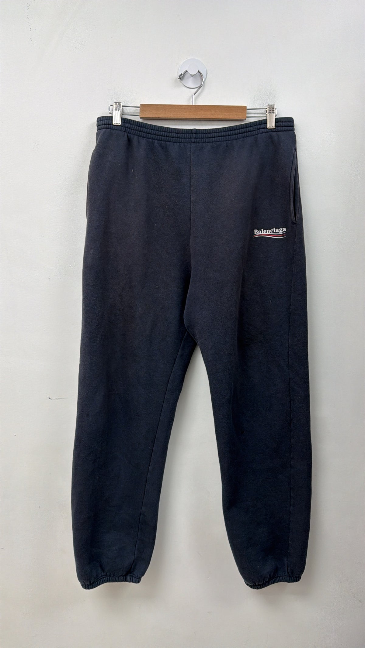Balenciaga Faded Navy Campaign Logo (Repaired) Sweats