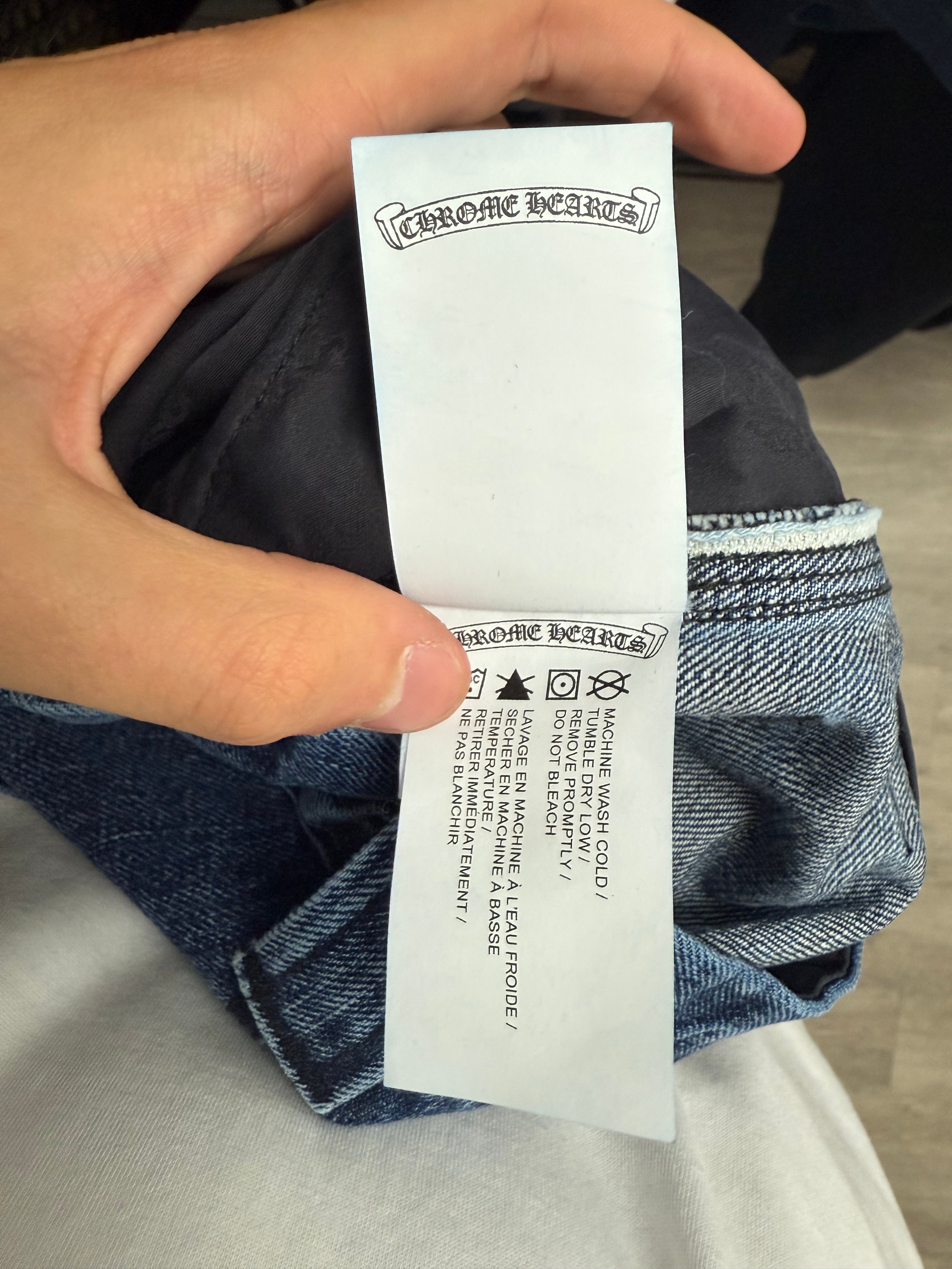 Chrome Hearts "Indigo Blue" Carpenter Jeans