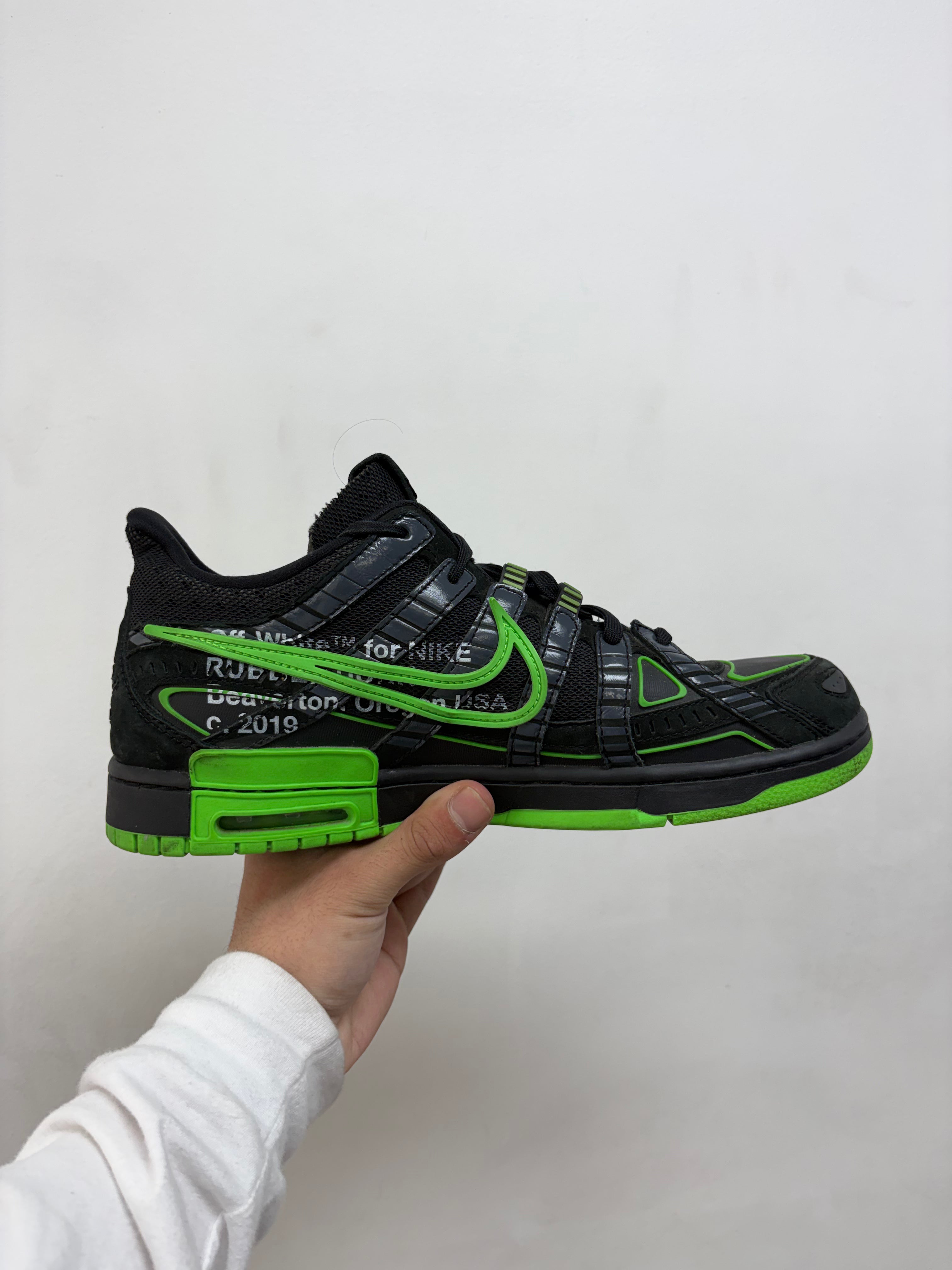 Nike Off White Rubber Dunk Low Black Sneakers