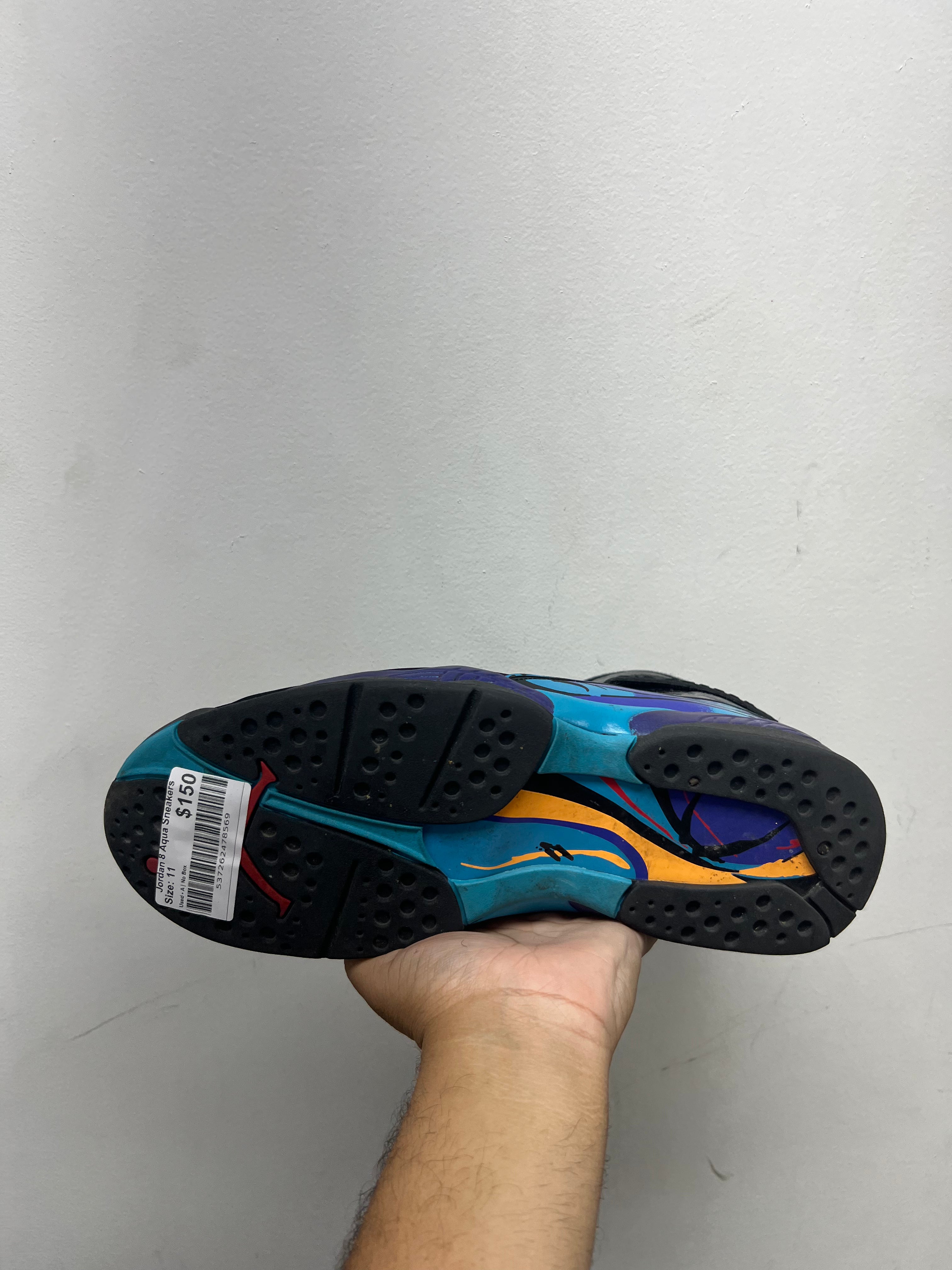 Jordan 8 Aqua Sneakers