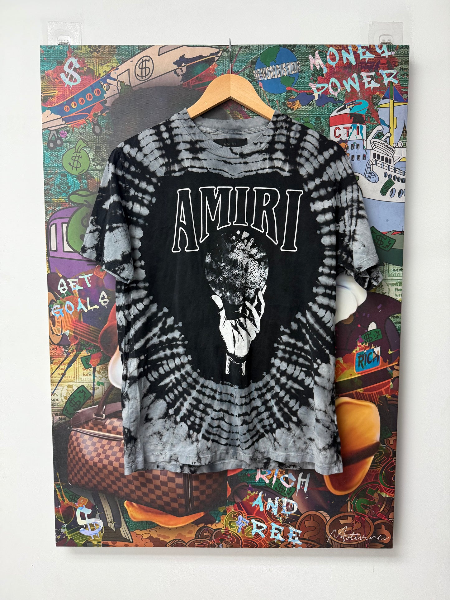 Amiri Crystal Ball Grey Tee