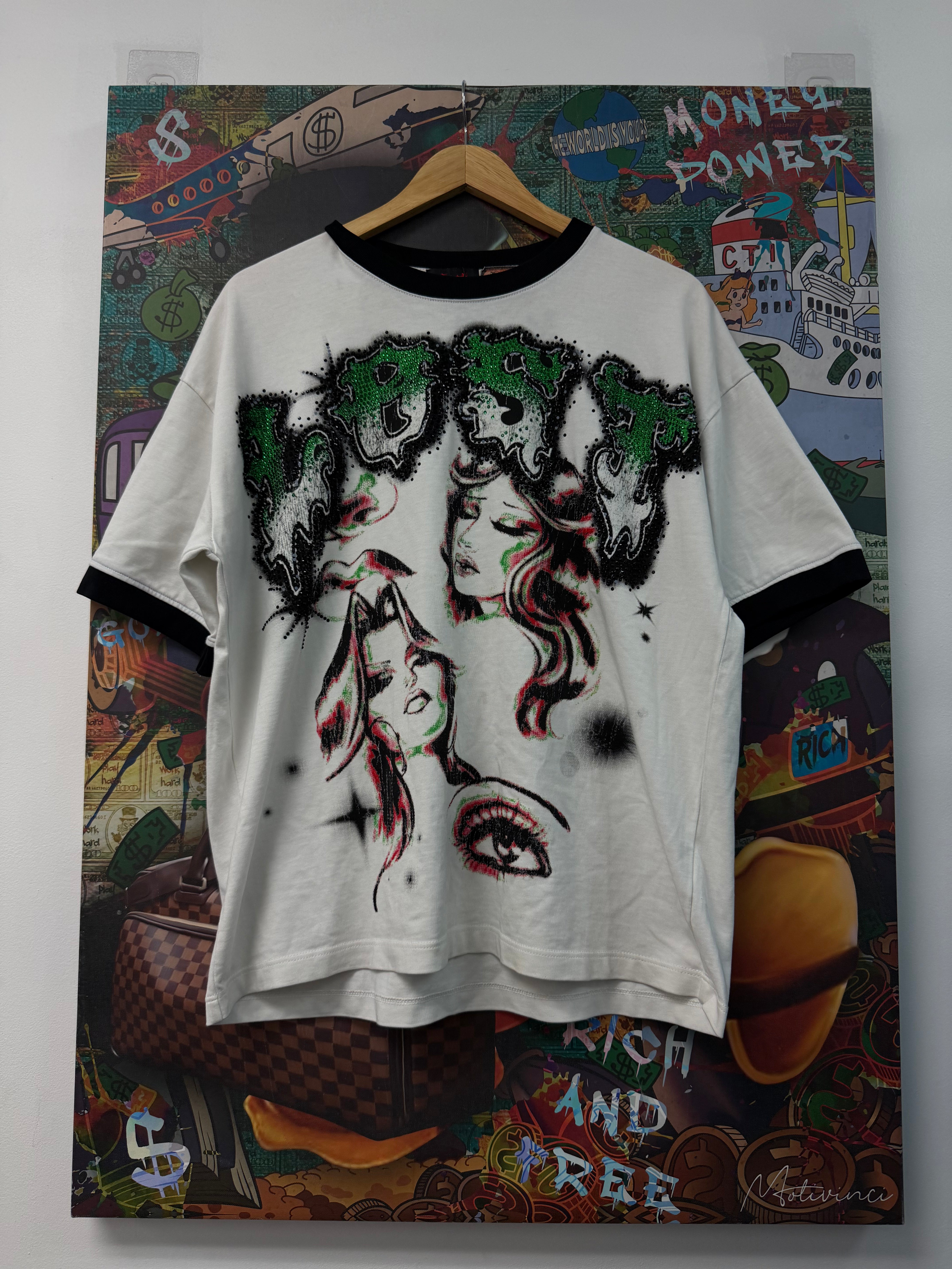 Lost Intricacy Angel Eyez White Tee