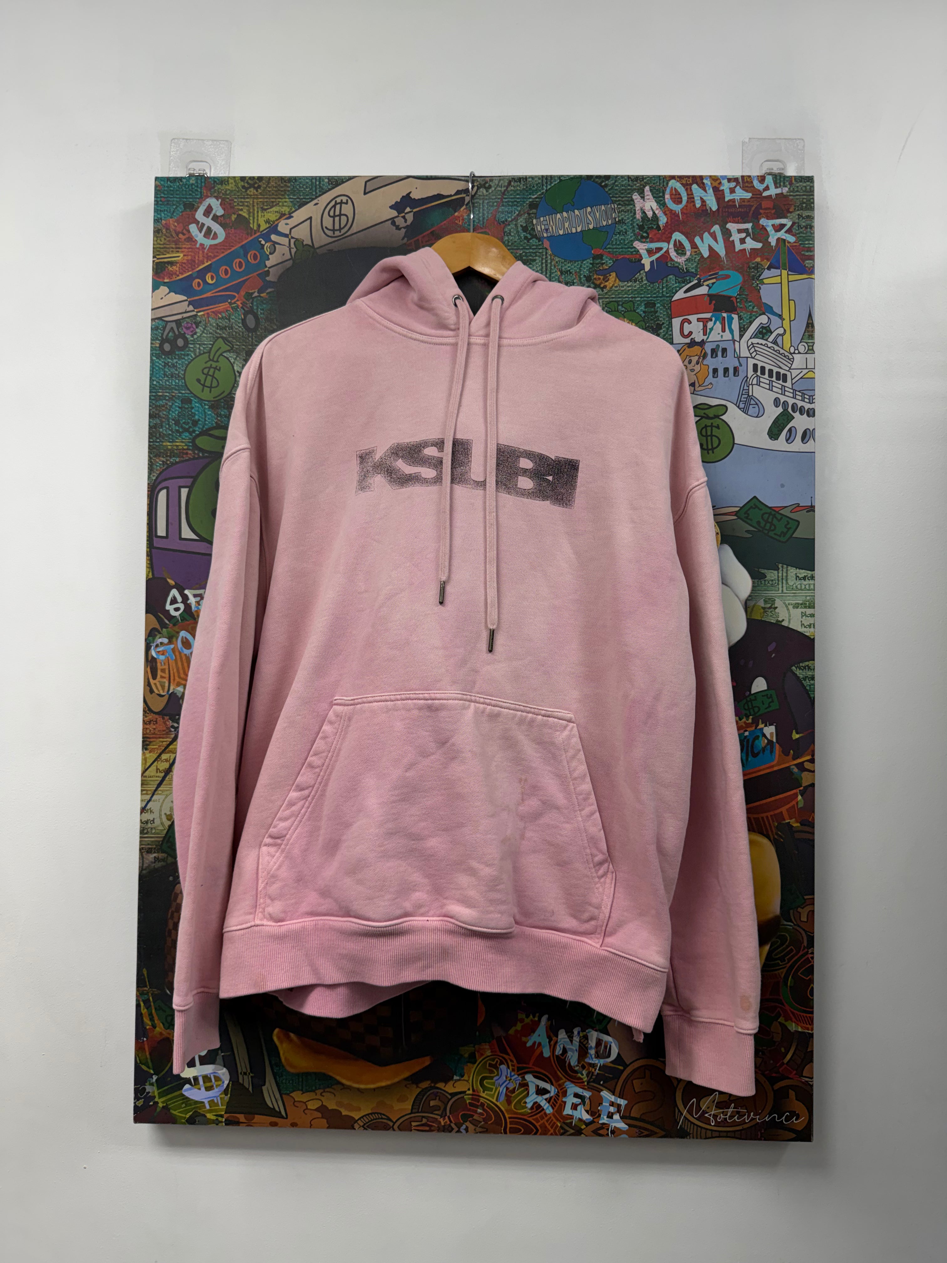 Ksubi Pink Black Hoodie