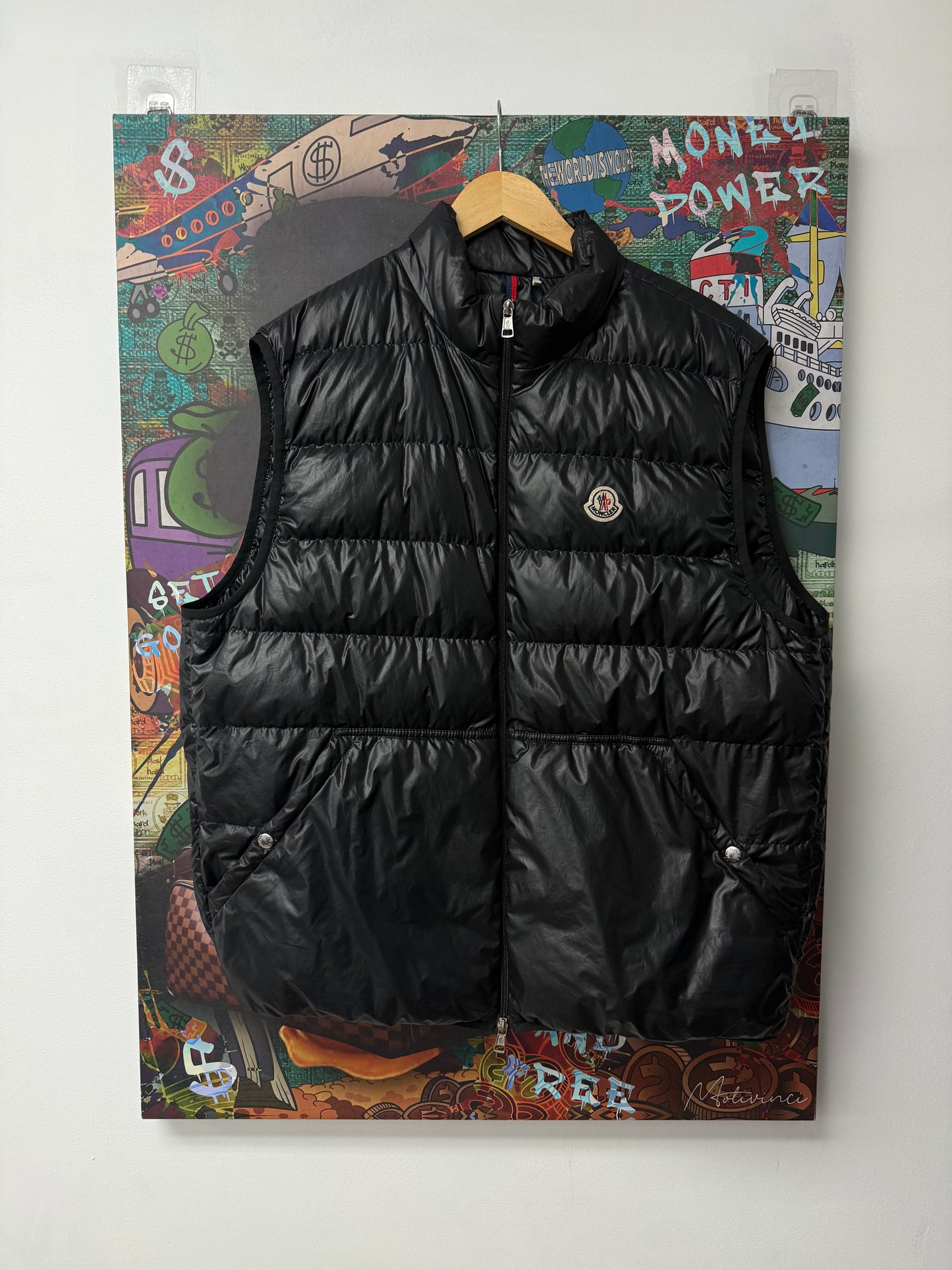 Moncler Black Puffer Vest