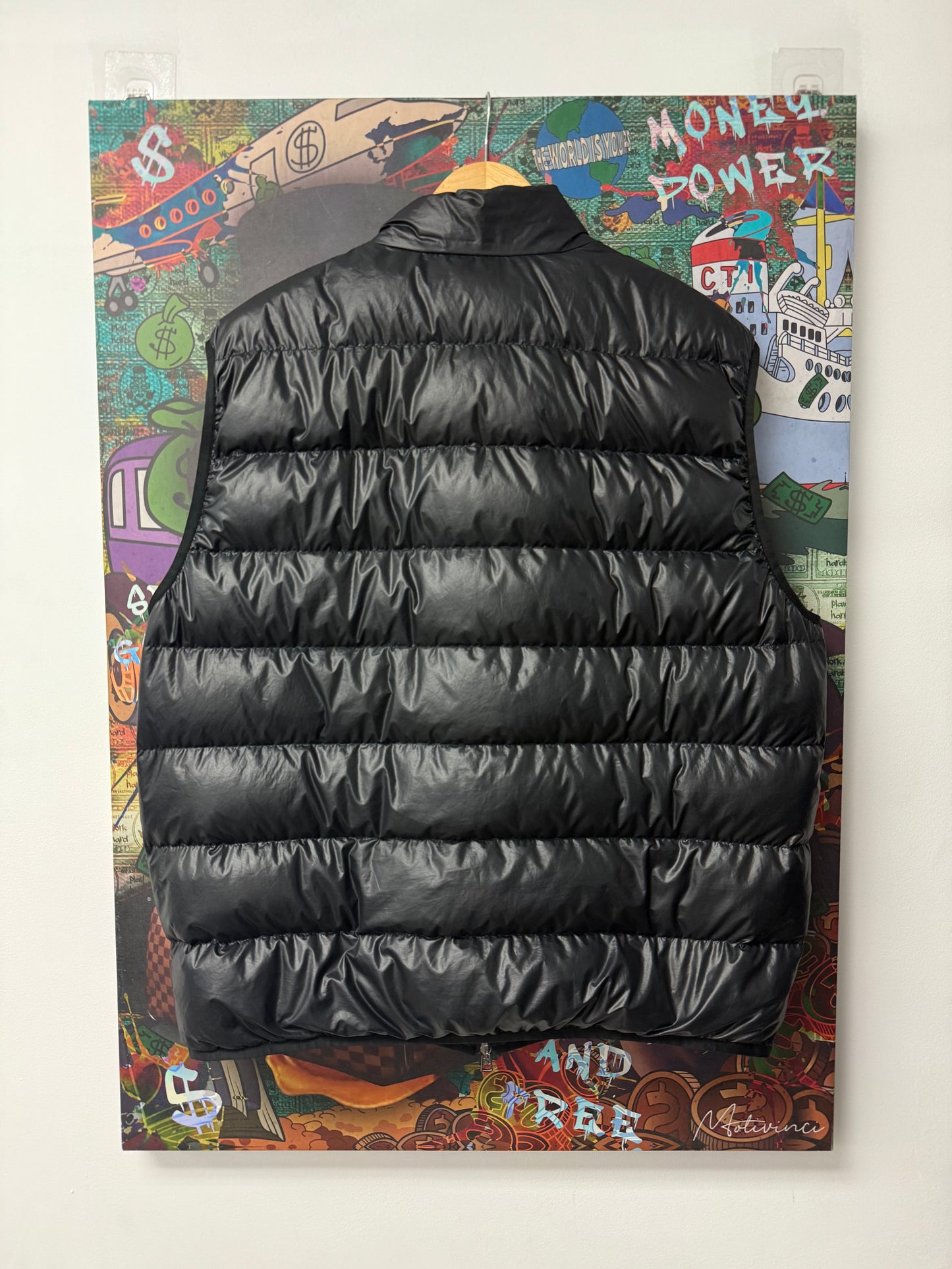 Moncler Black Puffer Vest