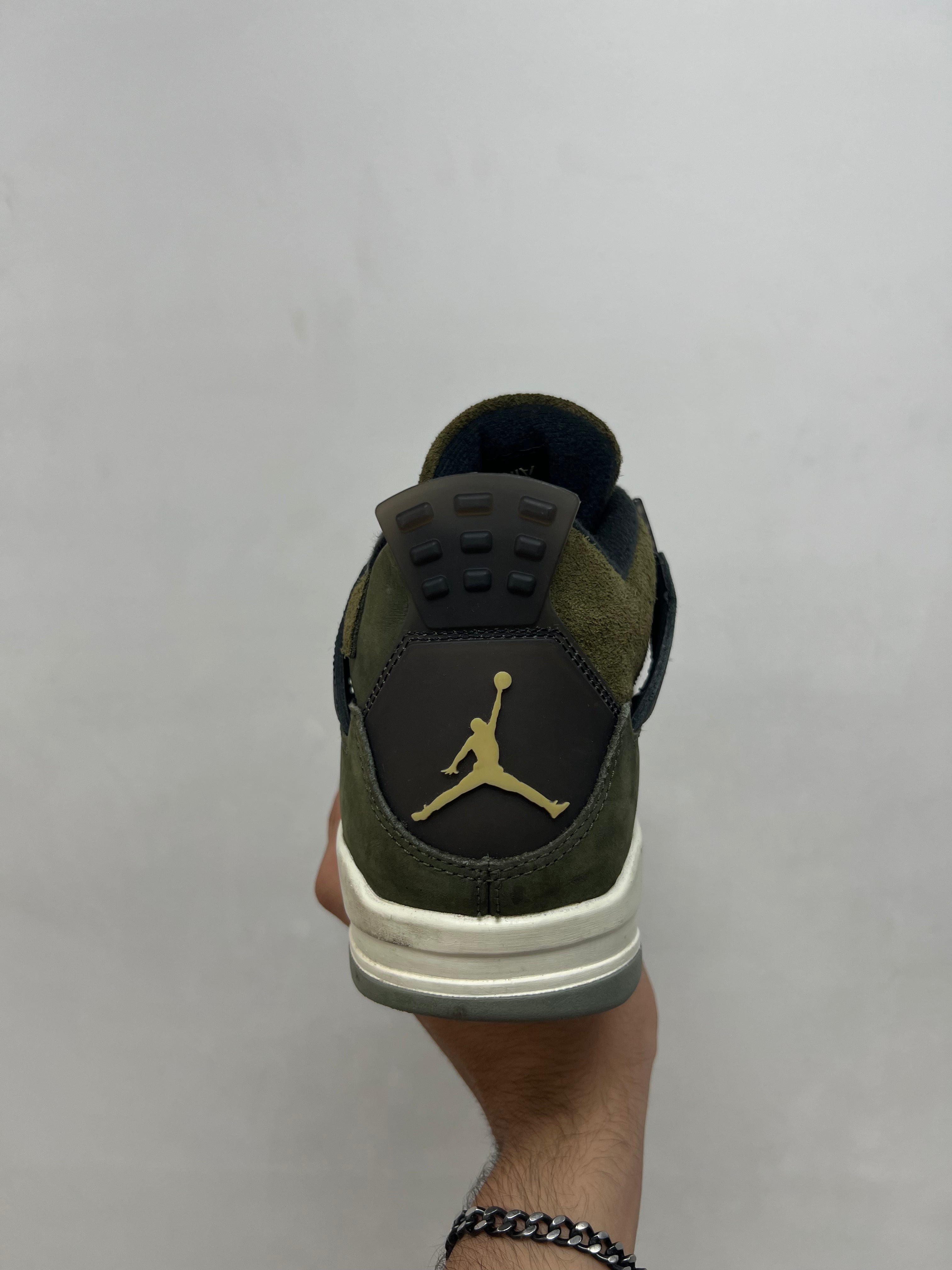 Jordan 4 Medium Olive Sneakers