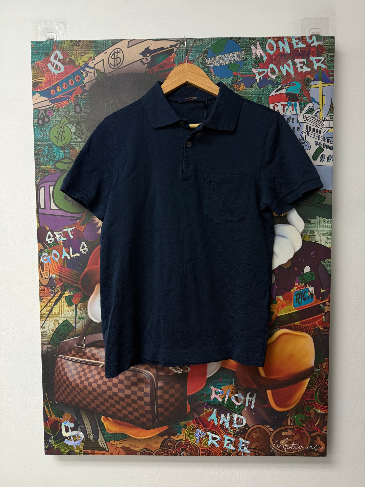 LV Navy Damier Polo