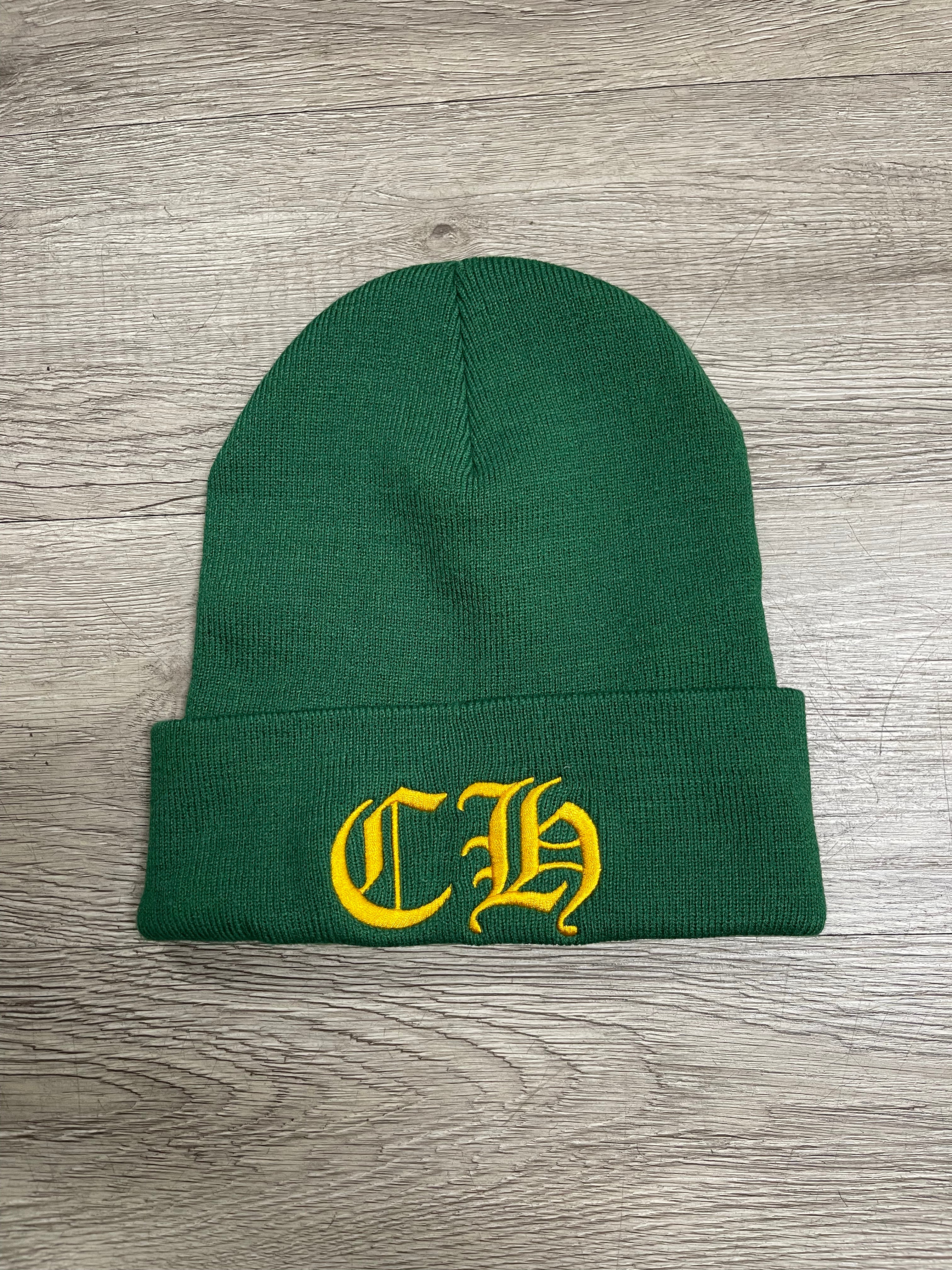 Chrome Hearts Green Yellow CH Beanie