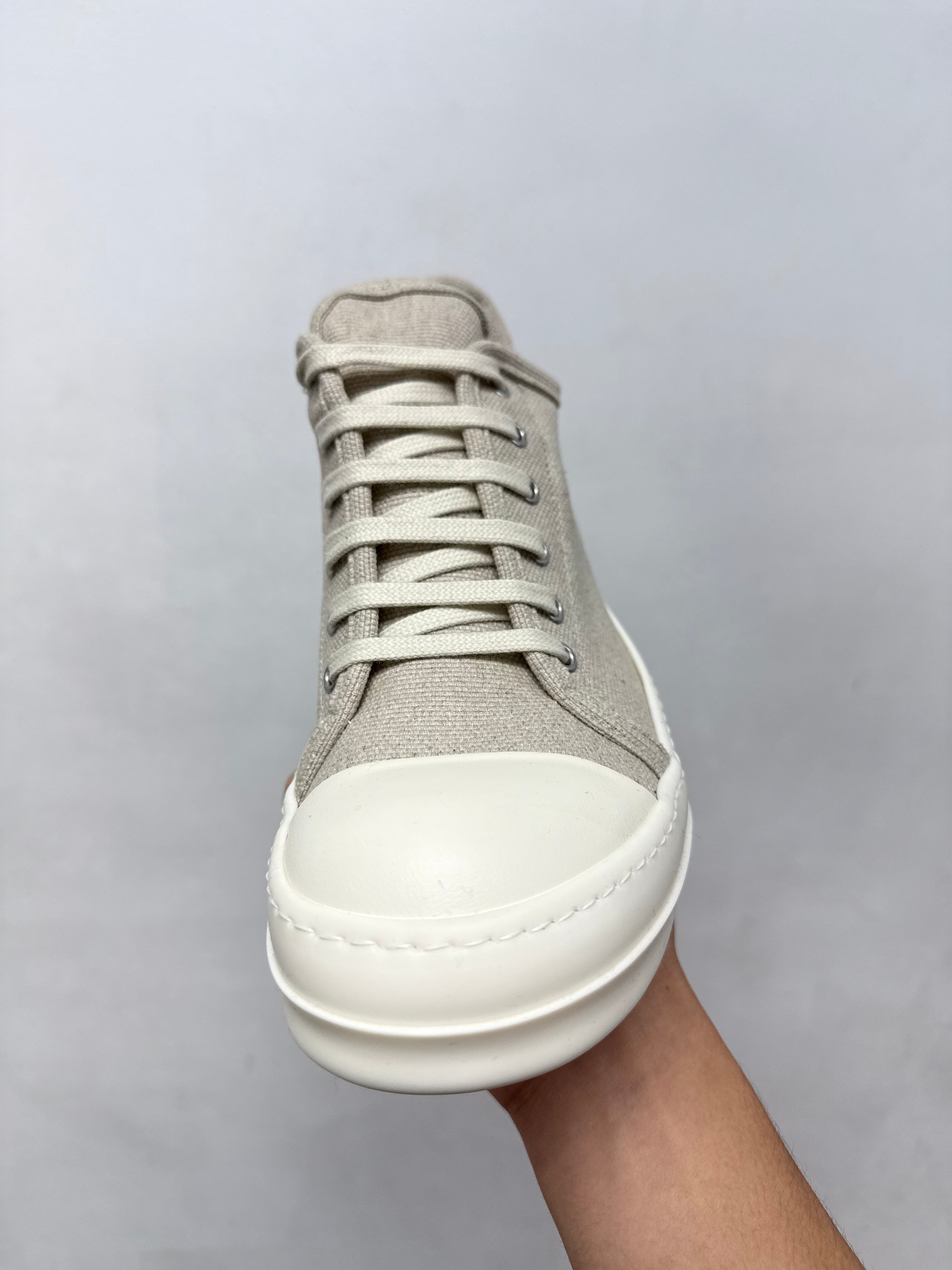 Rick Owens Natural & Milk 'DRKSHDW' Ramone Low Sneakers