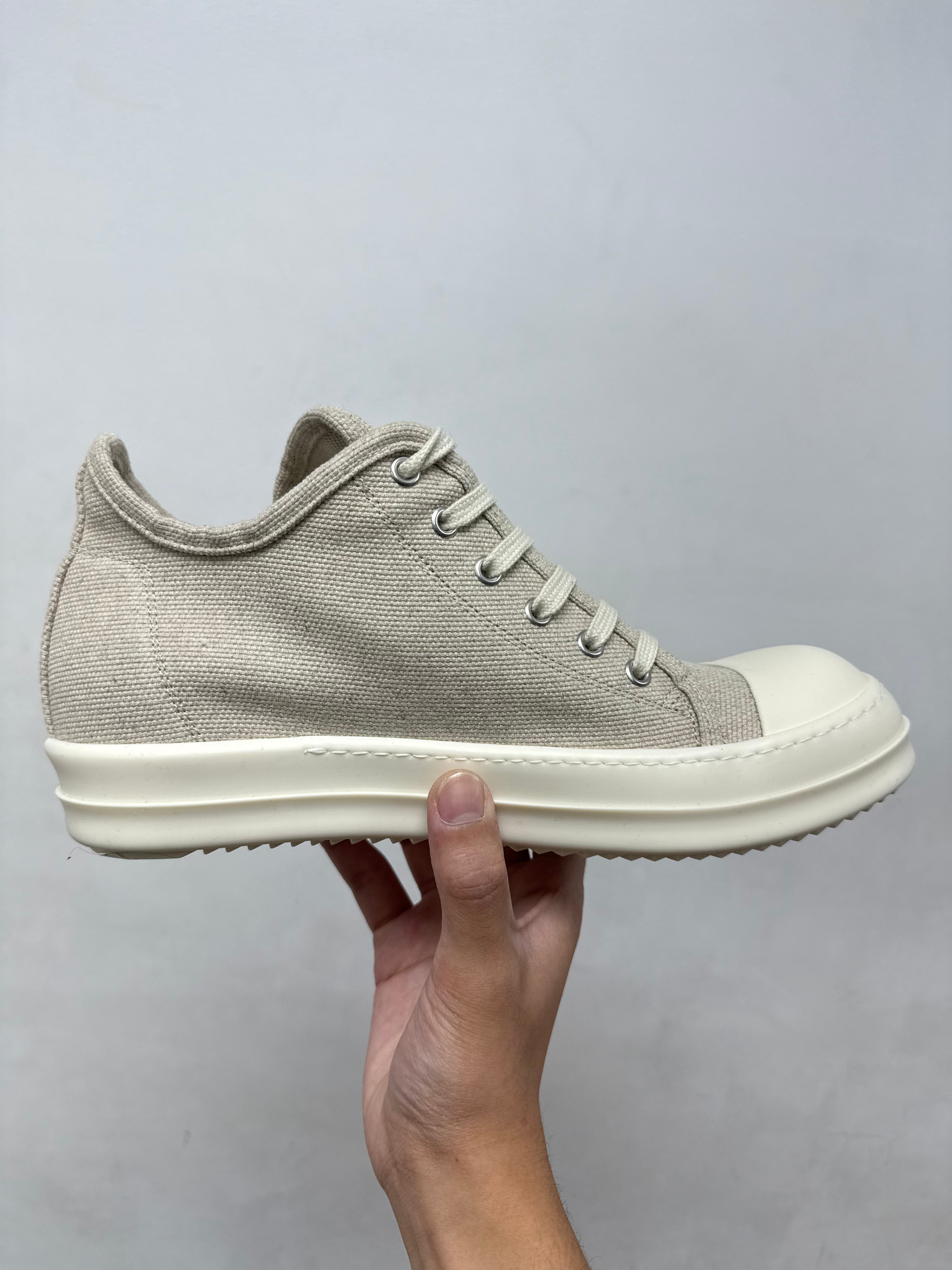 Rick Owens Natural & Milk 'DRKSHDW' Ramone Low Sneakers