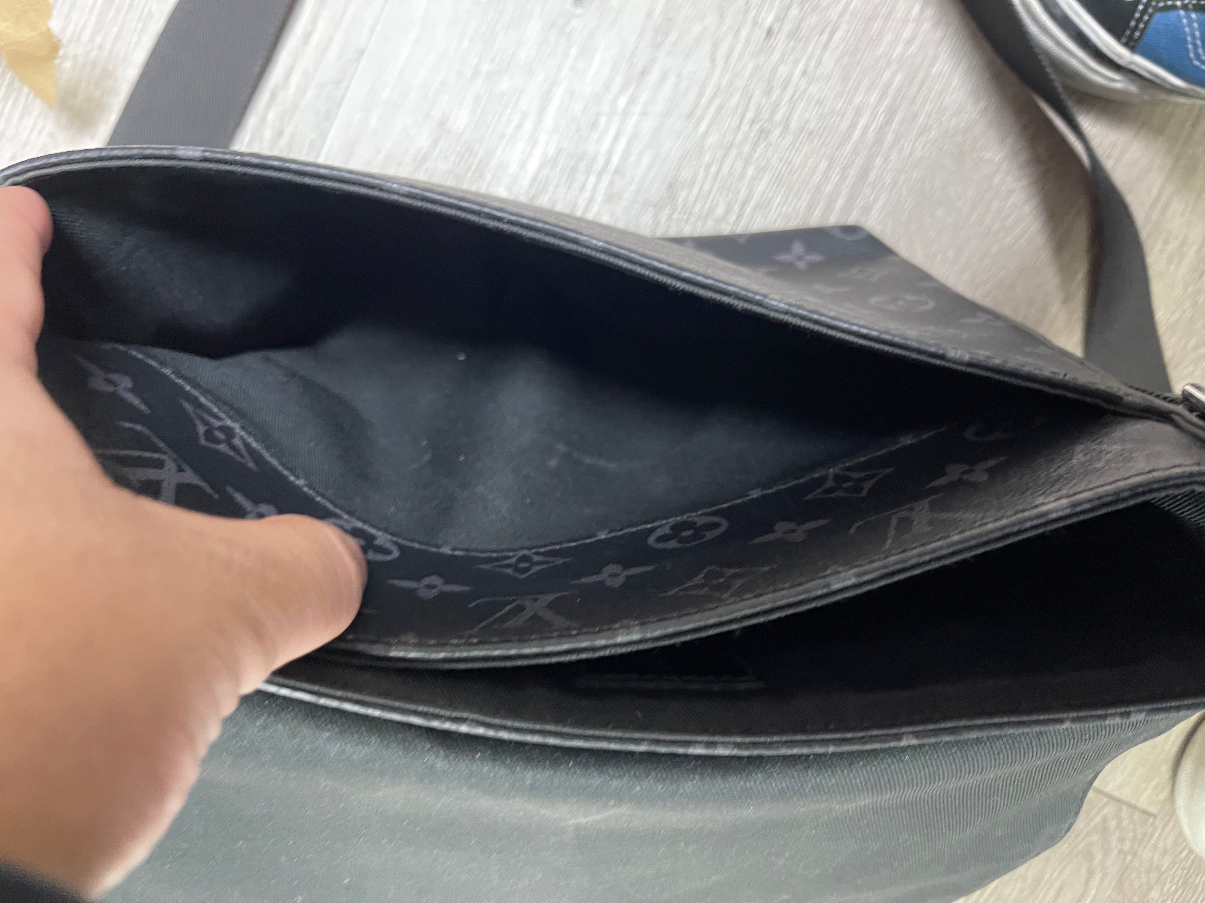 Louis Vuitton Black Monogram District Messenger Bag