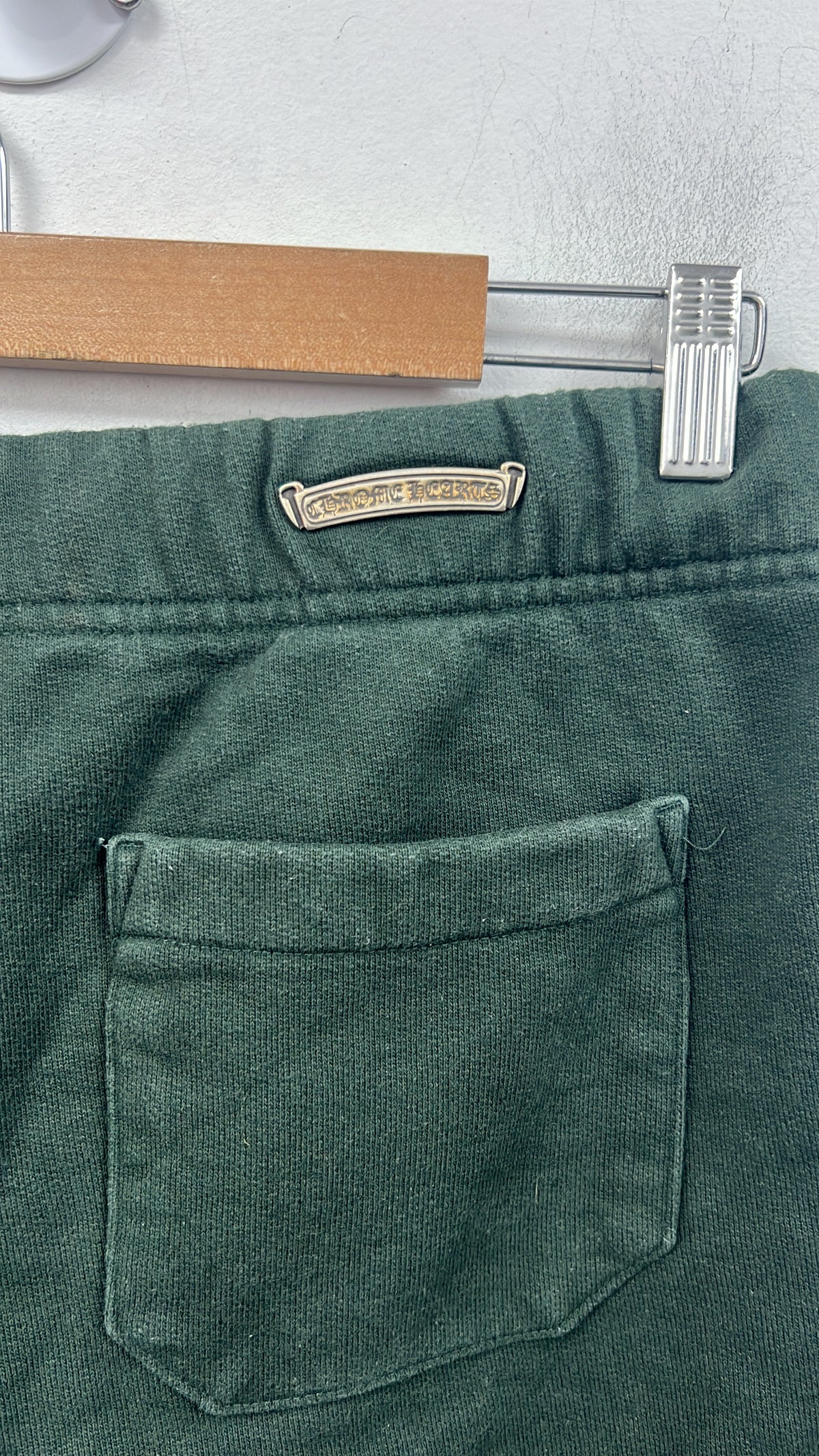 Chrome Hearts Green Embroidered Slo Ride Shorts